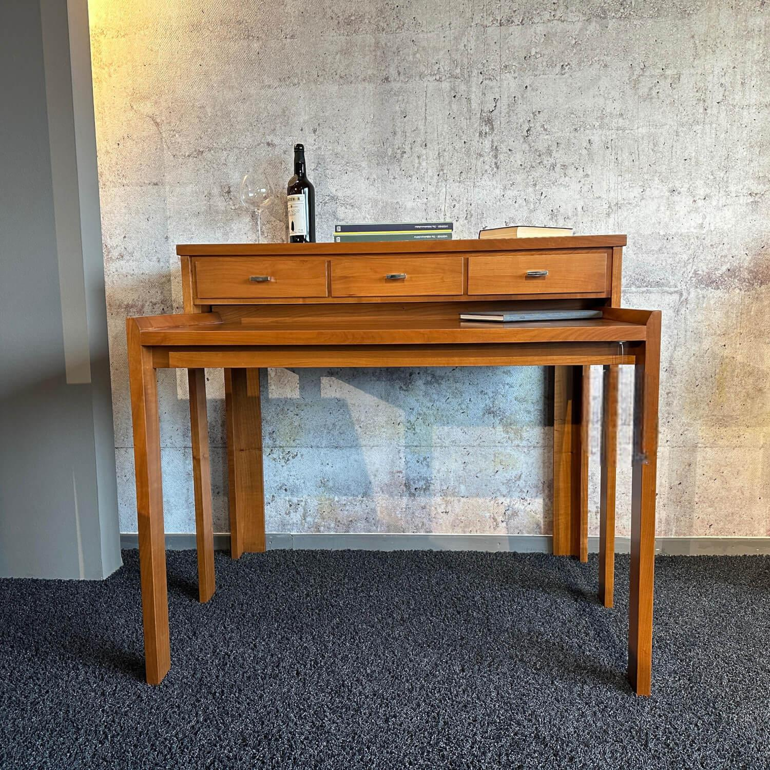 Form Exclusiv - Sekretärtisch Bordeaux 170598 Euro Kirsche Zeder Samtreflex Beschläge Poliert Und Vernickelt Ausziehbar - 6