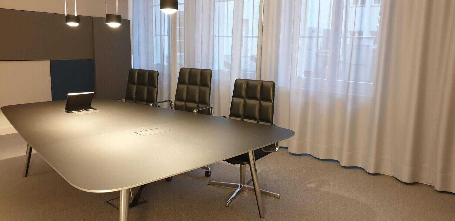 Walter Knoll - Konferenztisch Keypiece Kunststoff Schwarz Füße Aluminium - 4
