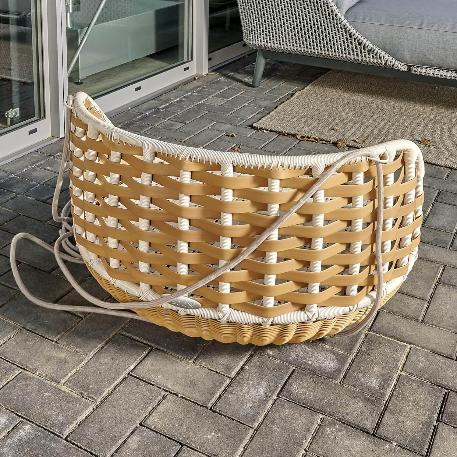 DEDON - Swingrest SwingMe Sessel Bezug Stoff Kvadrat Artrium A451 Gestell Aluminium - 9