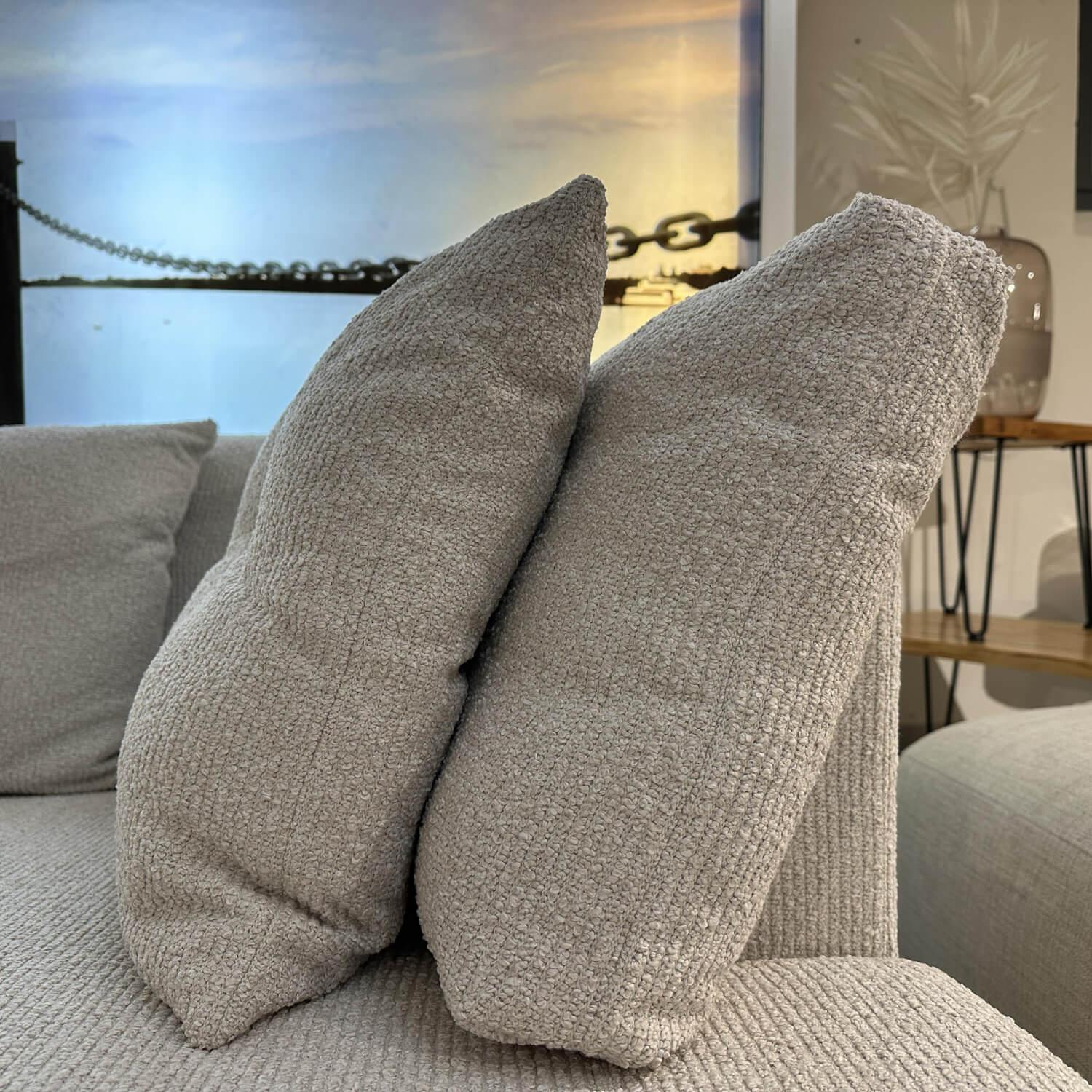 Raum.Freunde - Ecksofa Anesa Stoff Nolte 7250 Nature Cord Bouclé Beige Metallfuß Schwarz - 3