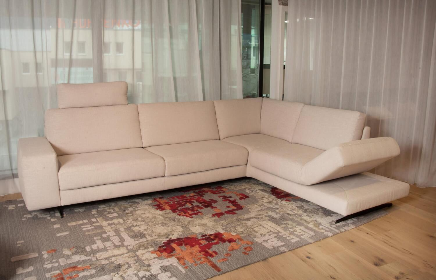 Koinor - Ecksofa Upgrade Bezug Stoff 13 Aqua Clean 17 Schwertkufe Schwarz Matt - 3