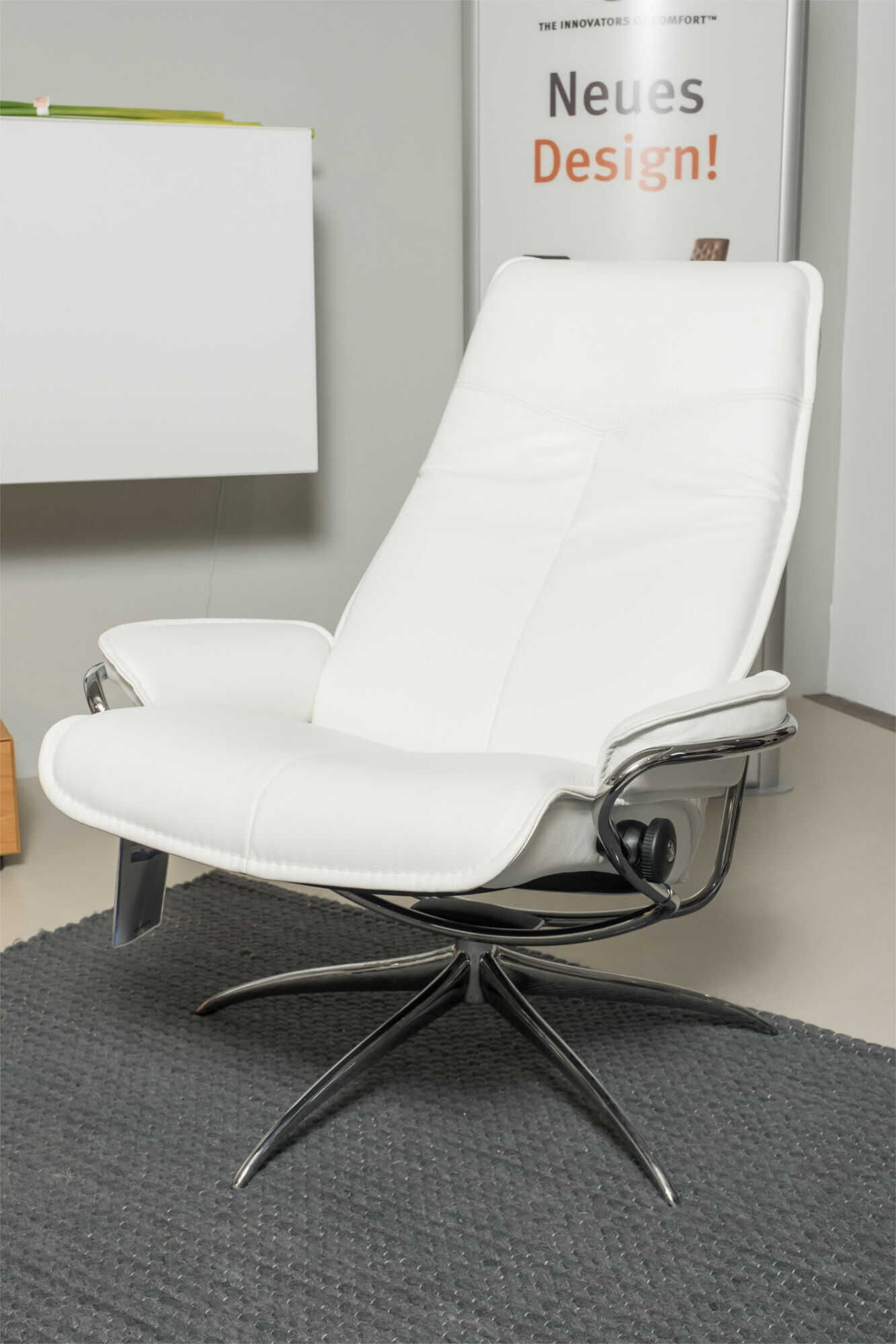 M1-Grammlich-147-T2017479 Stressless - Sessel City High Back Star Base Leder Weiß - 3