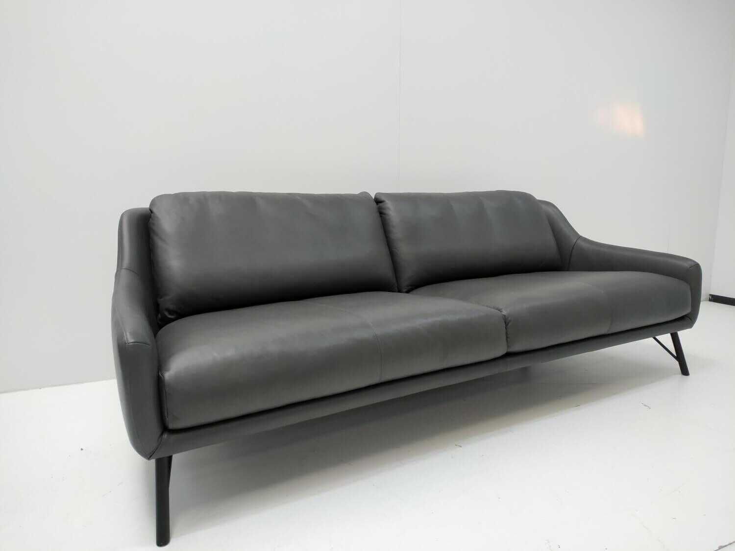 Sofa Flow Lounge Leder Space Schiefer