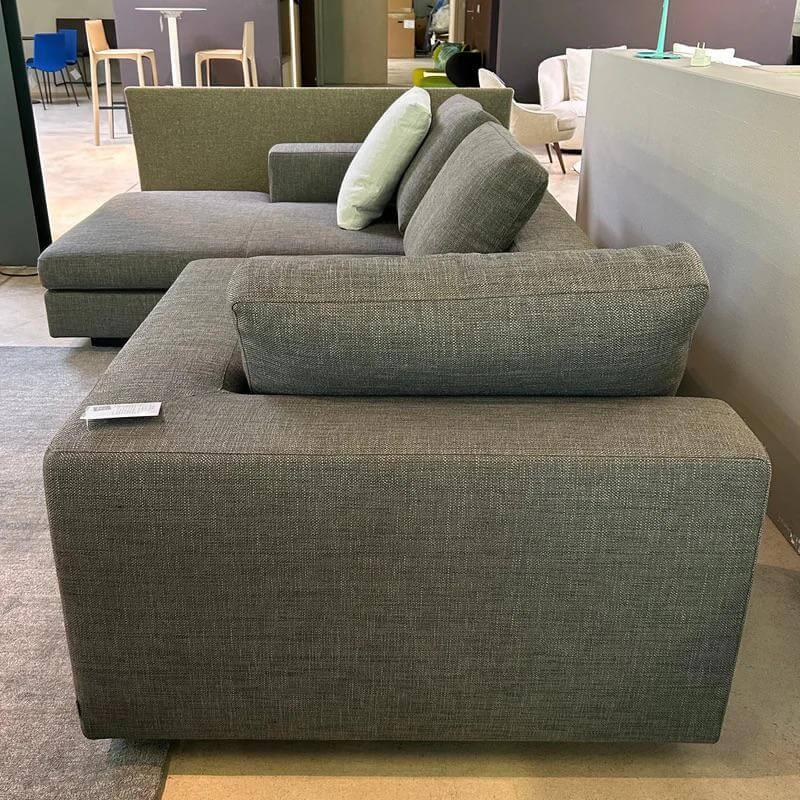 Walter Knoll - Sofa Living Landscape 755 Stoff  Lucia Farbe Moonlight Grau Grün Sockel Buche Lackiert Schwarz Inkl. Comfortkissen - 3