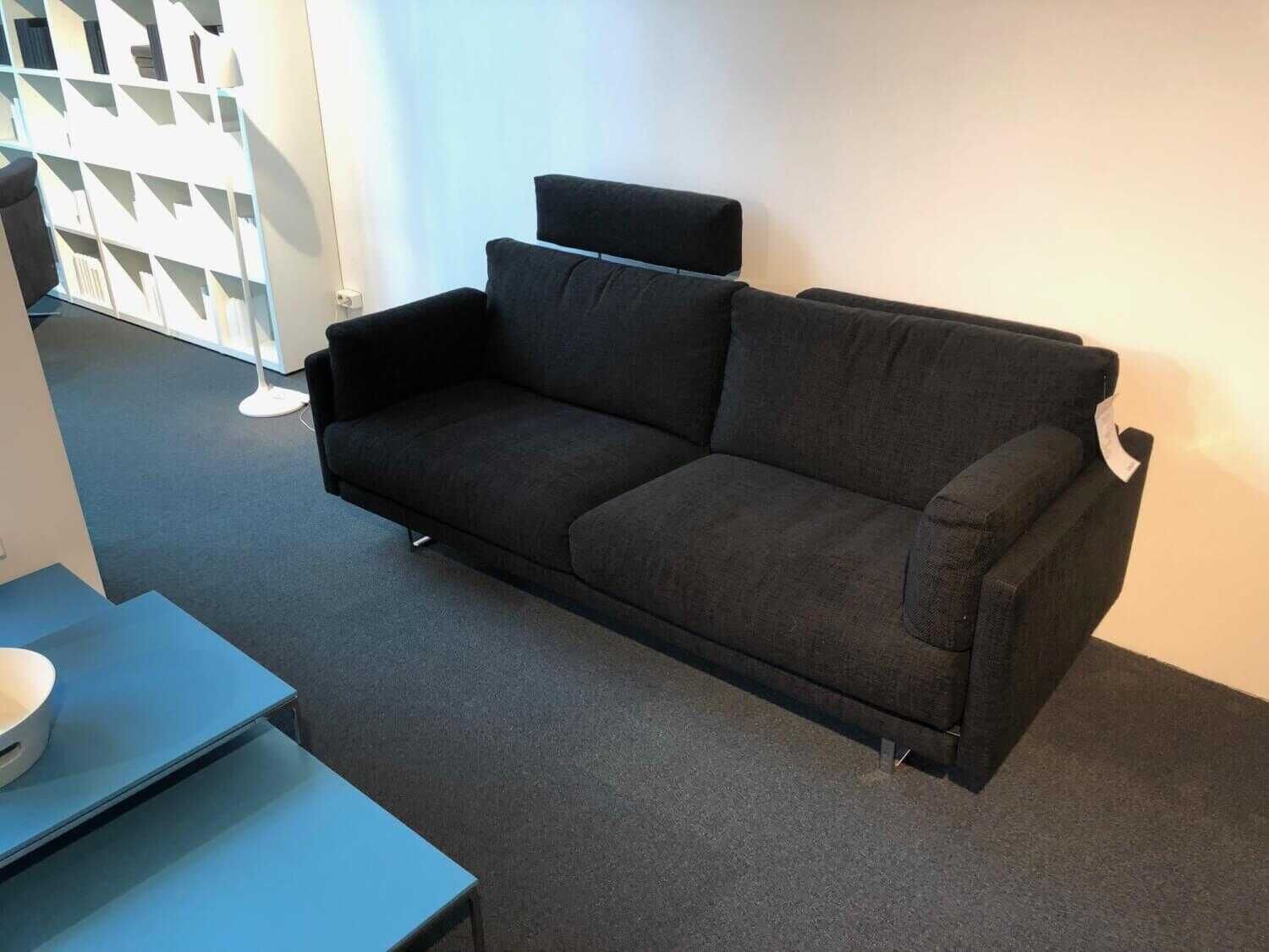Großstädte Schweiz FSM Sofa Varino Stoff Schwarz 029-01-72435 | MÖBELFIRST.DE!