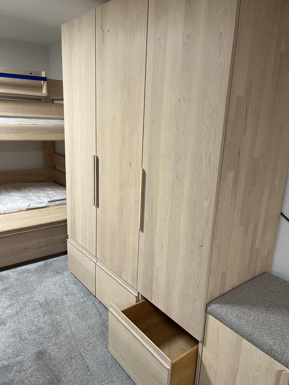 Team 7 - Drehtürenschrank Kids Erle Weißöl - 4