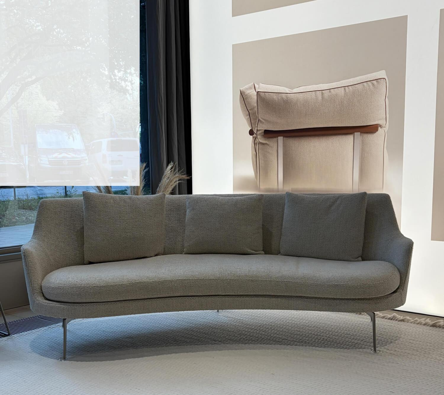 Flexform - Sof Guscio In Grau Inkl. Kissen - 4