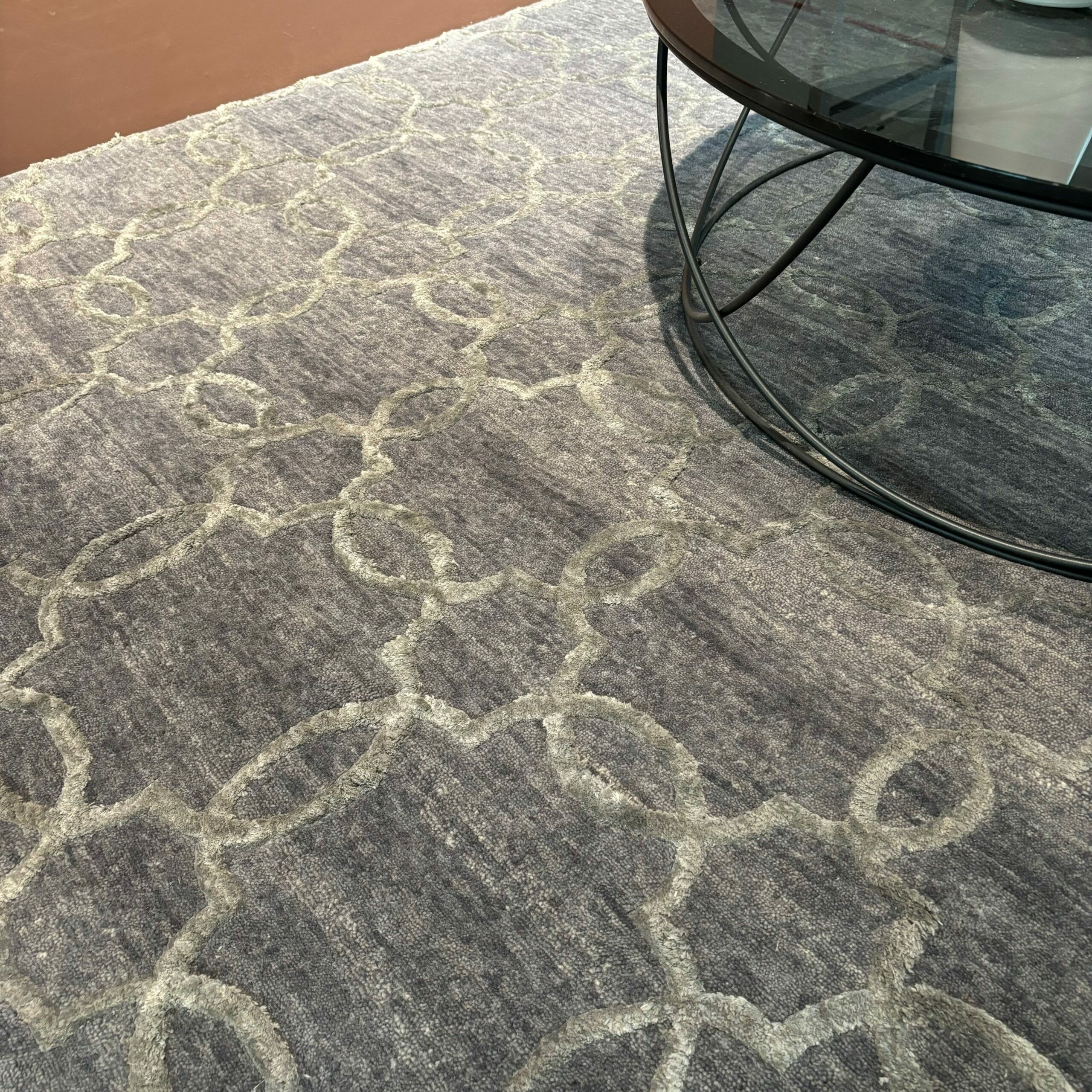 Musterring - Teppich Topas Handgeknüpft Textilgewebe in KTC27 Grey Grau Mit Alhambra Motiv - 3