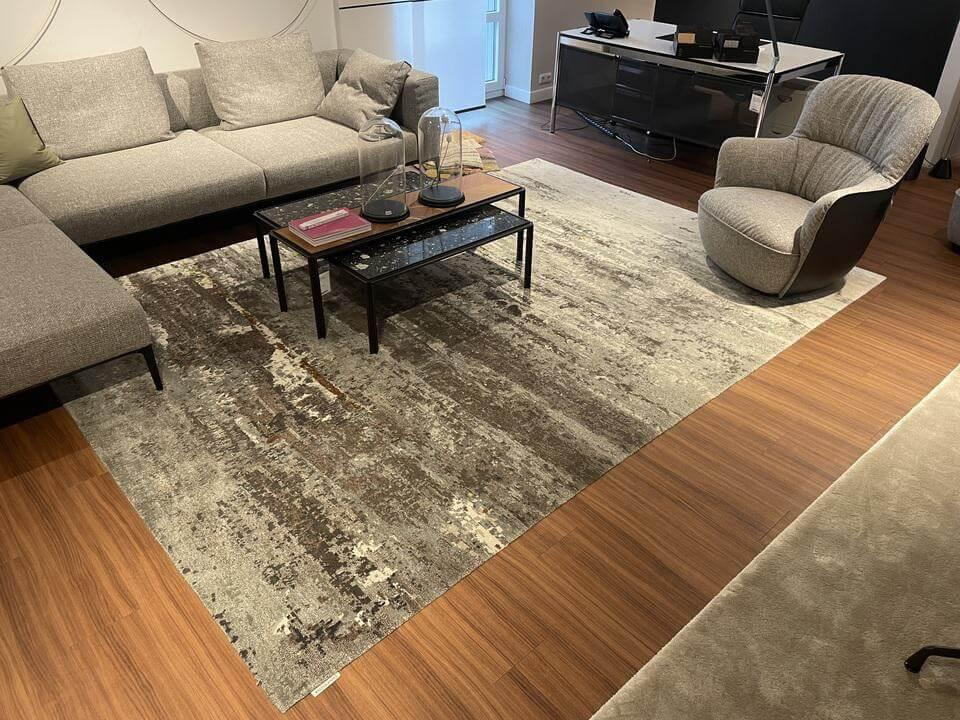 Walter Knoll - Teppich 350x250 Chumwi Handgeknüpft Grau Beige - 2