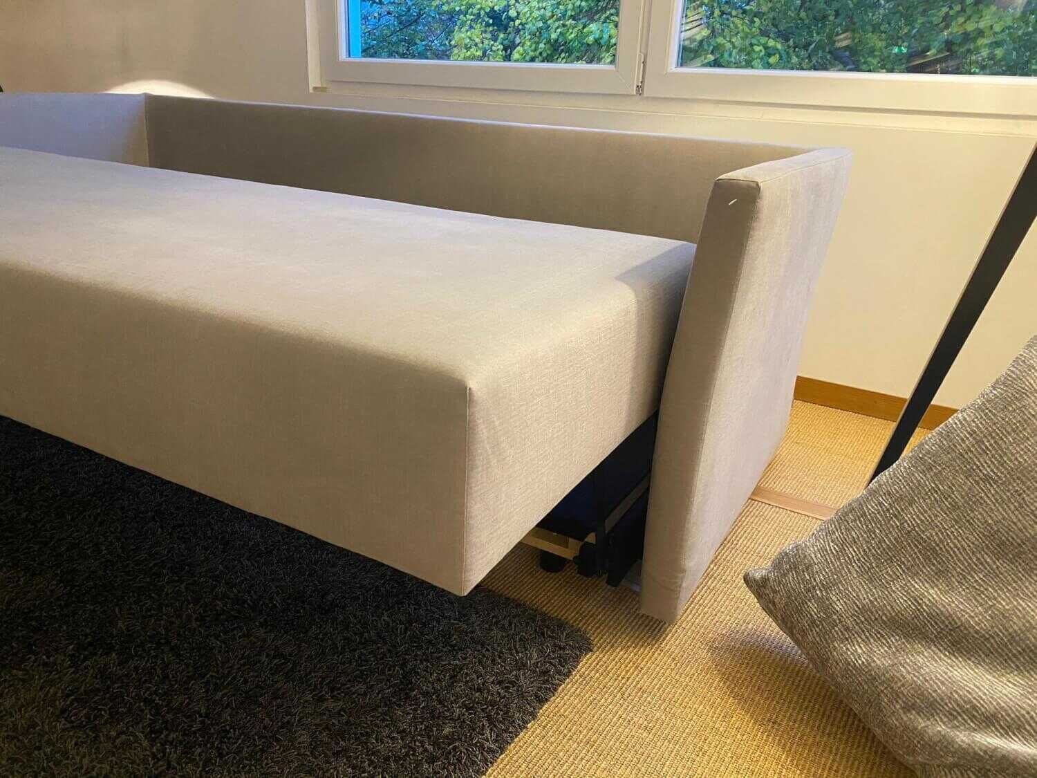 Signet - Schlafsofa Tatu Stoff Villa Nova Sahara III Grau mit ausklappbarer Liegefläche - 5