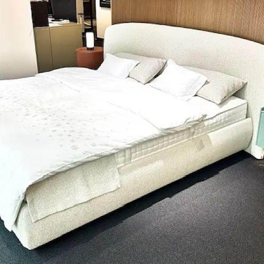Schramm - Bett Origins Complete Levina Stoff Fabrice 3680 Natur Creme Inkl. Matratzen - 2