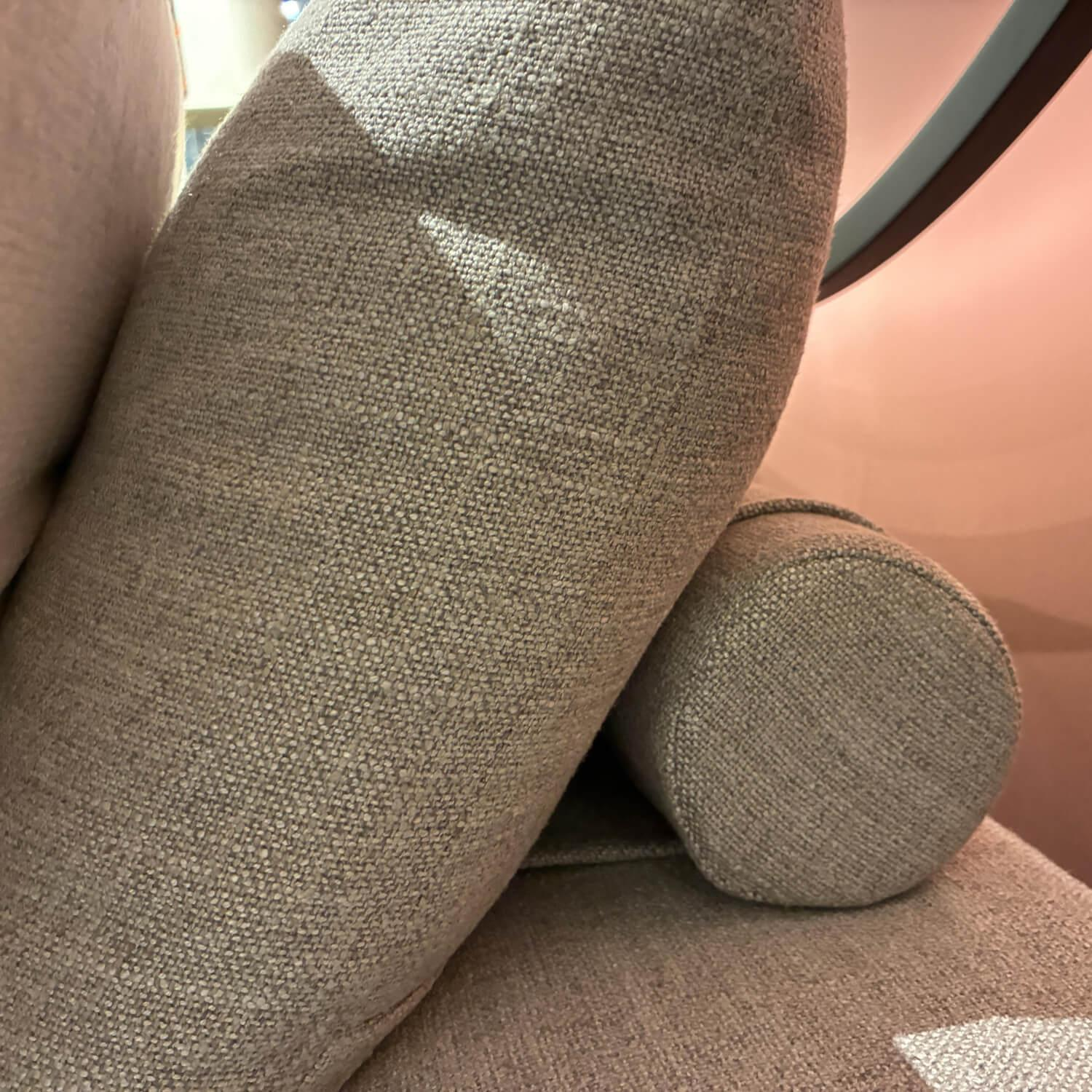 Flexform - Sofa Groundpiece Stoff Elvira 1722 Grau Füße Metall Inklusive Hocker Bangkok - 2