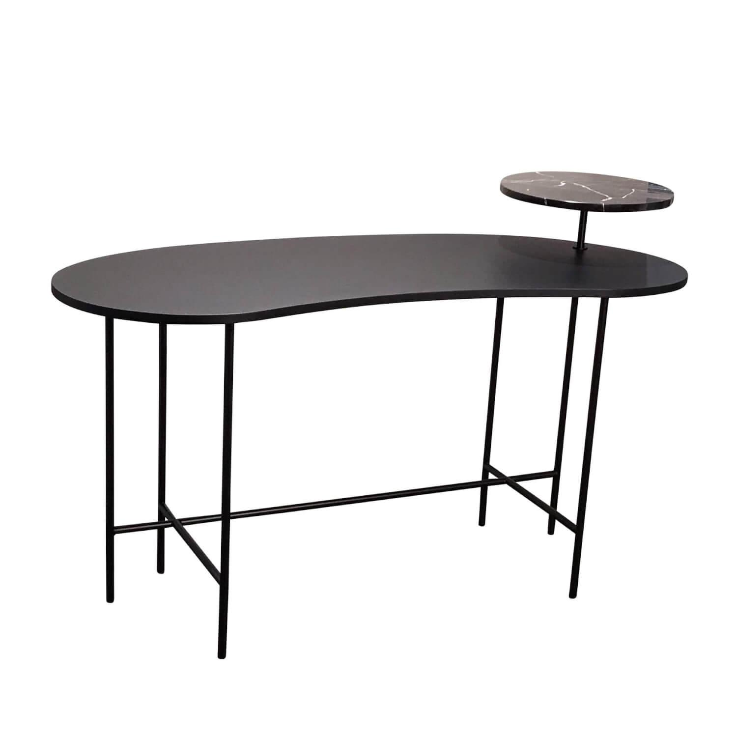 &tradition - Tisch Palette JH9 Kleine Platte Nero Marquina Marmor Große Platte Schwarz Lackiertes Eschenfurnier - 1