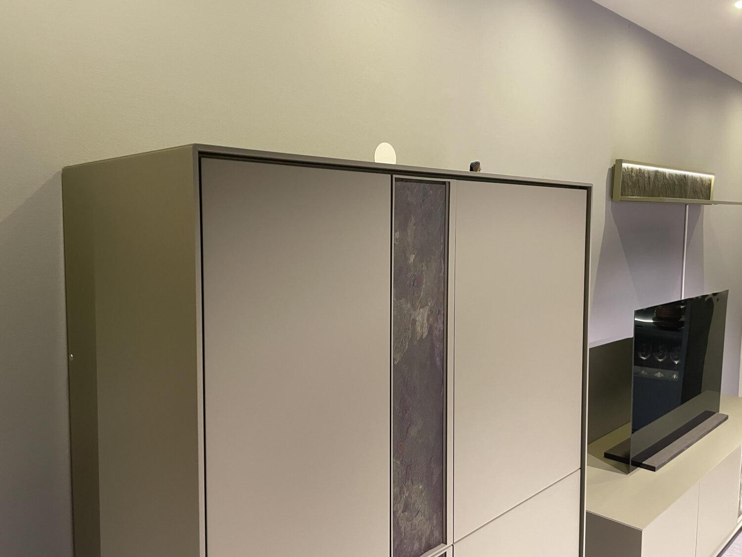 WK Wohnen - Anbauwand R WK 480 Framento Korpus Und Front Lack Matt Troop Grau - 5