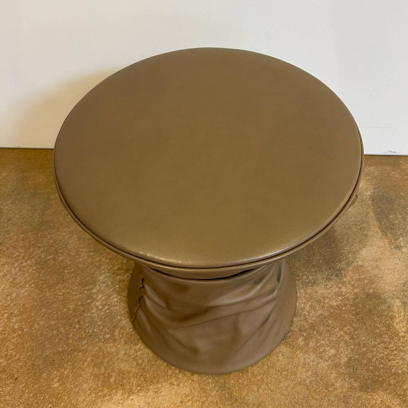 Walter Knoll - Hocker Bellows 222 H1 Leder Elen Fango Braun Gestell Holzkonstruktion Mit Gasfeder Höhenverstellbar - 5