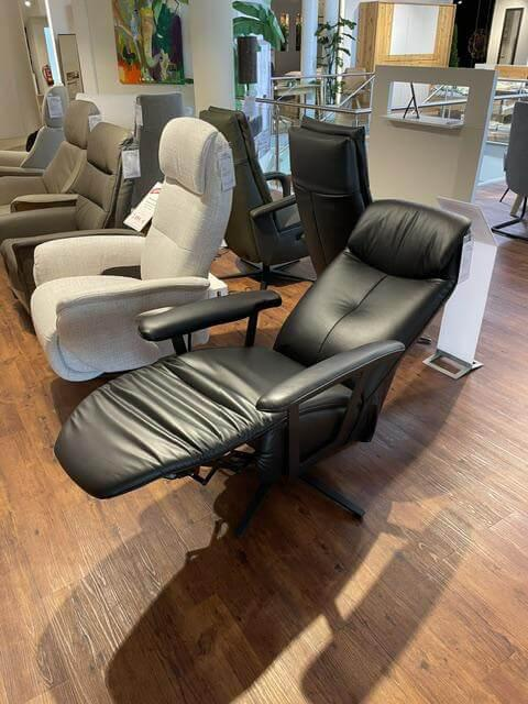 himolla - Relaxsessel Easyswing 7357 Leder 24 Longlife Black Schwarz Gestell Metall Schwarz Mit Elektrischer Verstellung - 9