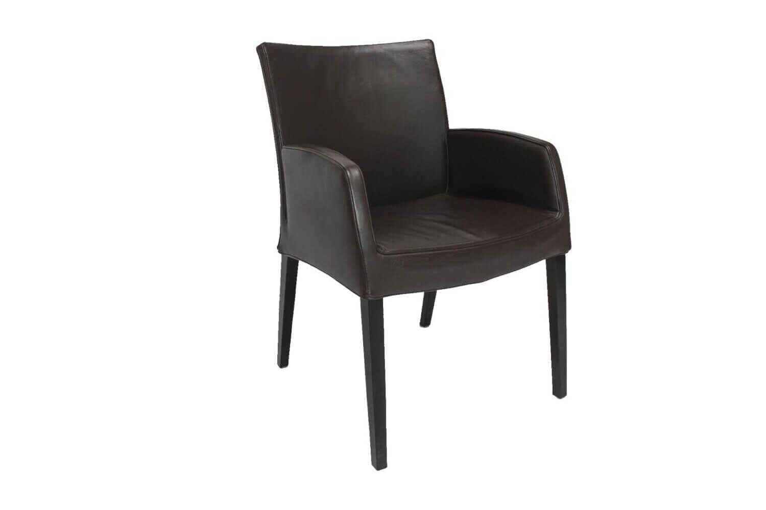 Wittmann - 2er-Set Stuhl Times Leder Braun - 2