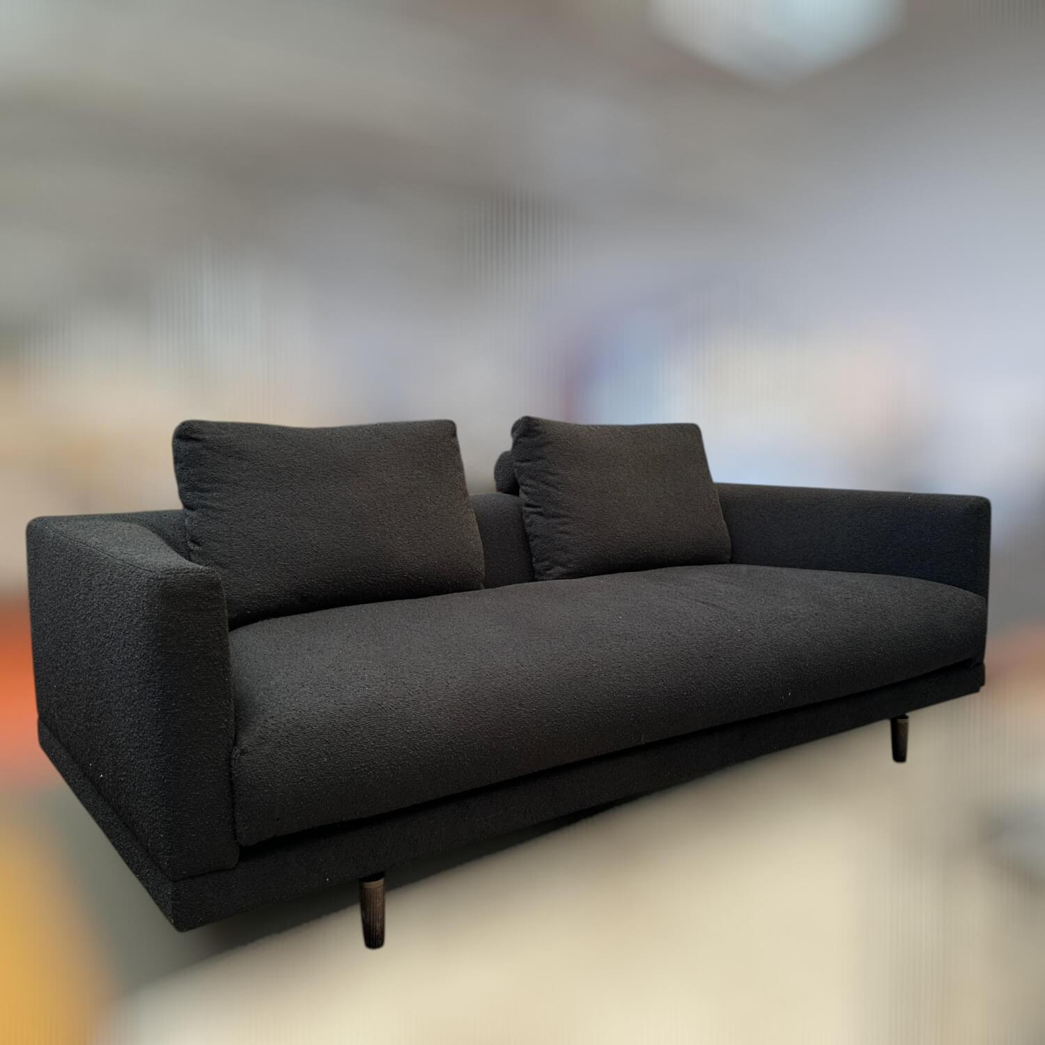 Bielefelder Werkstätten - Sofa Long Island Stoff Rhett BW1790-191 Anthrazit Fuß Esche Braun - 3