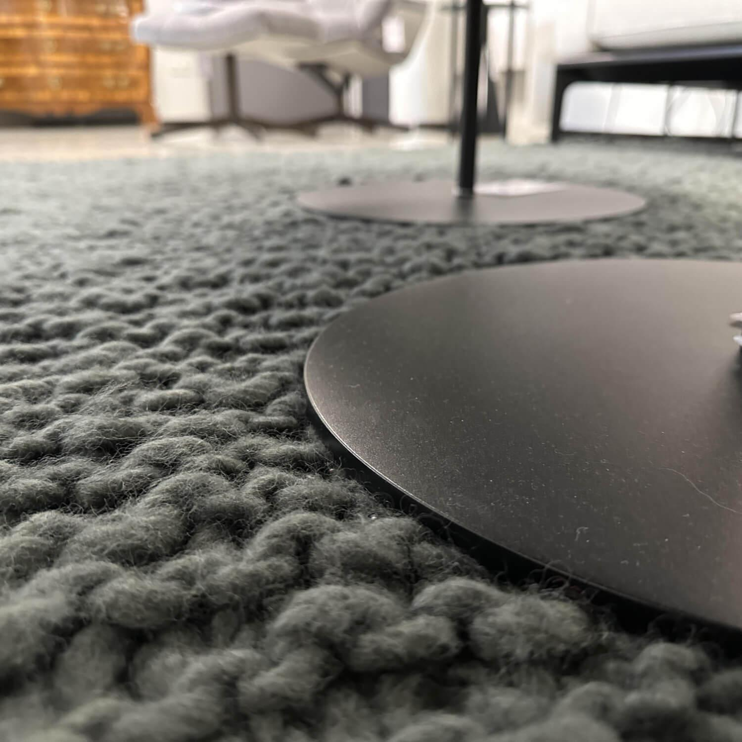 Bielefelder Werkstätten - 2er-Set Kelly Platte Terrazzo Portoro Platte Glas Fuß Metall Schwarz - 6
