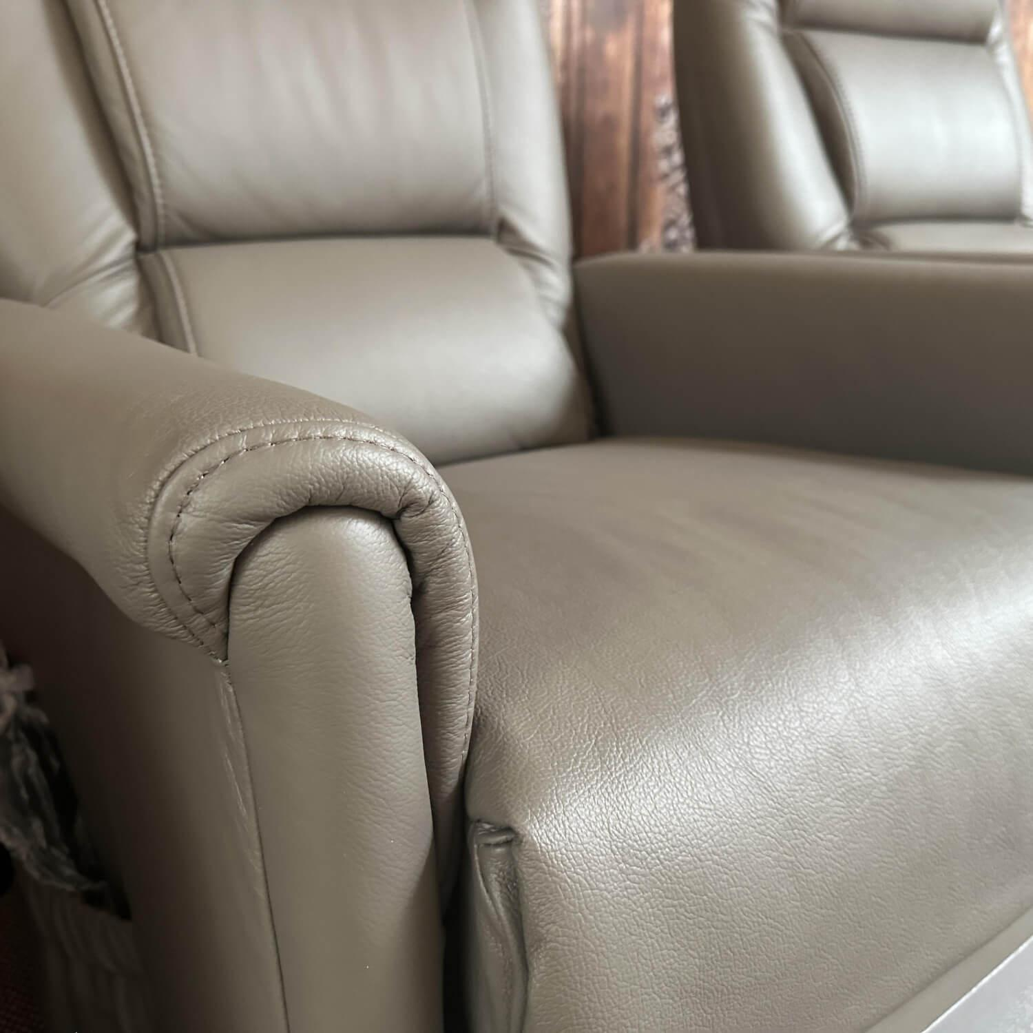 himolla - Relaxsessel 9773 Cumulus Quartett Leder 75 Torro Vulkan Braun Grau Inklusive Aufstehhilfe - 2