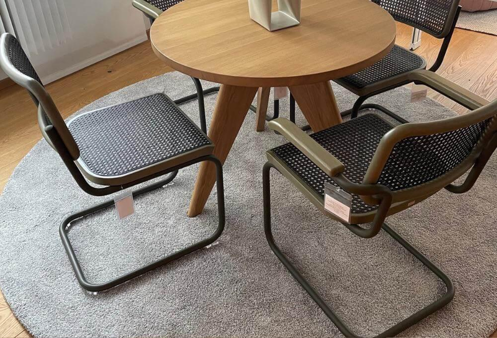 Thonet - 4er Stuhl-Set S 64 V Und S32 V Dark Melange Edition Herkner In Sage Grün - 4