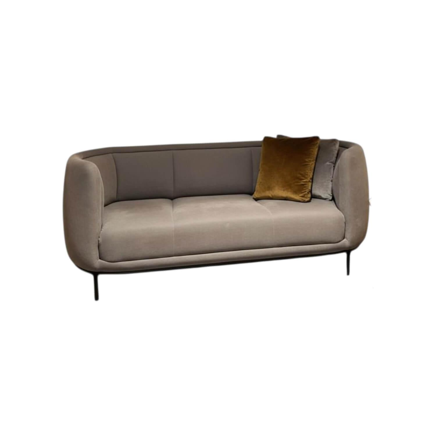 Wittmann - Sofa Vuelta Stoff Linara Mercury 2494/125 Grau Gestell Metall Bronze Pulverbeschichtet - 1