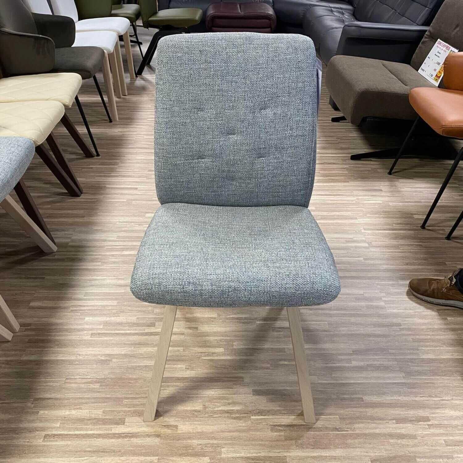 Stressless Dining Chair Rosemary Linden Light Blue Low Back D200 Whitewash L