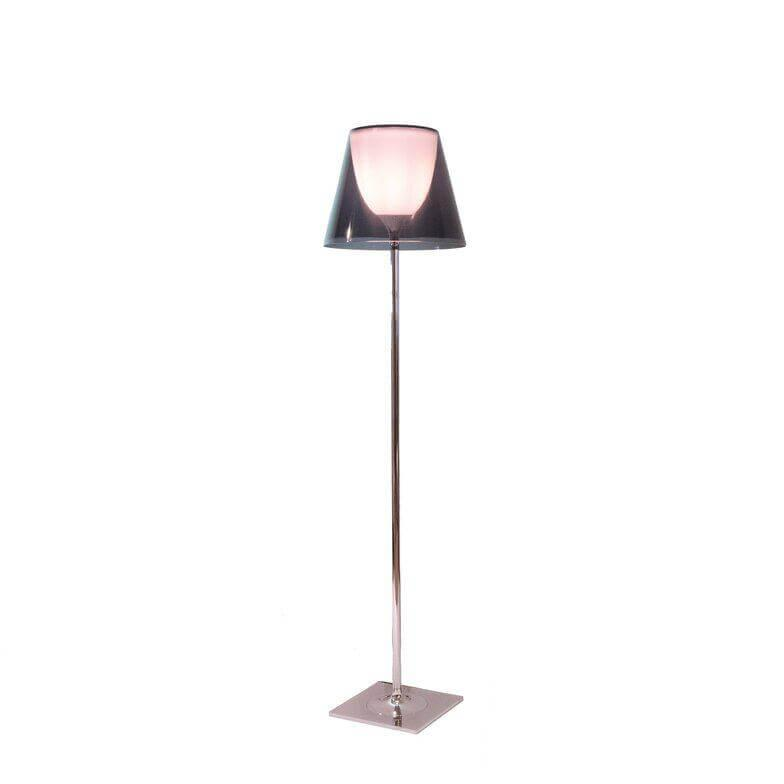 Flos - Stehleuchte Ktribe F2 Aluminium Polyacarbonat Farbe Fumée Anthrazit Dimmbar - 1