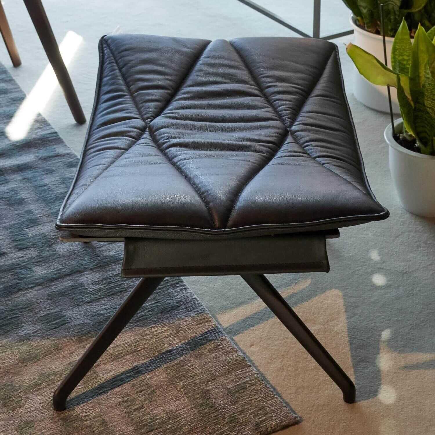 kff-lounge-sessel-nest-pure-leder-anthrazit-mit-hocker-dc5eae53c992vDYRl42yEggO0 KFF - Lounge Sessel Nest Pure Leder Anthrazit mit Hocker - 13