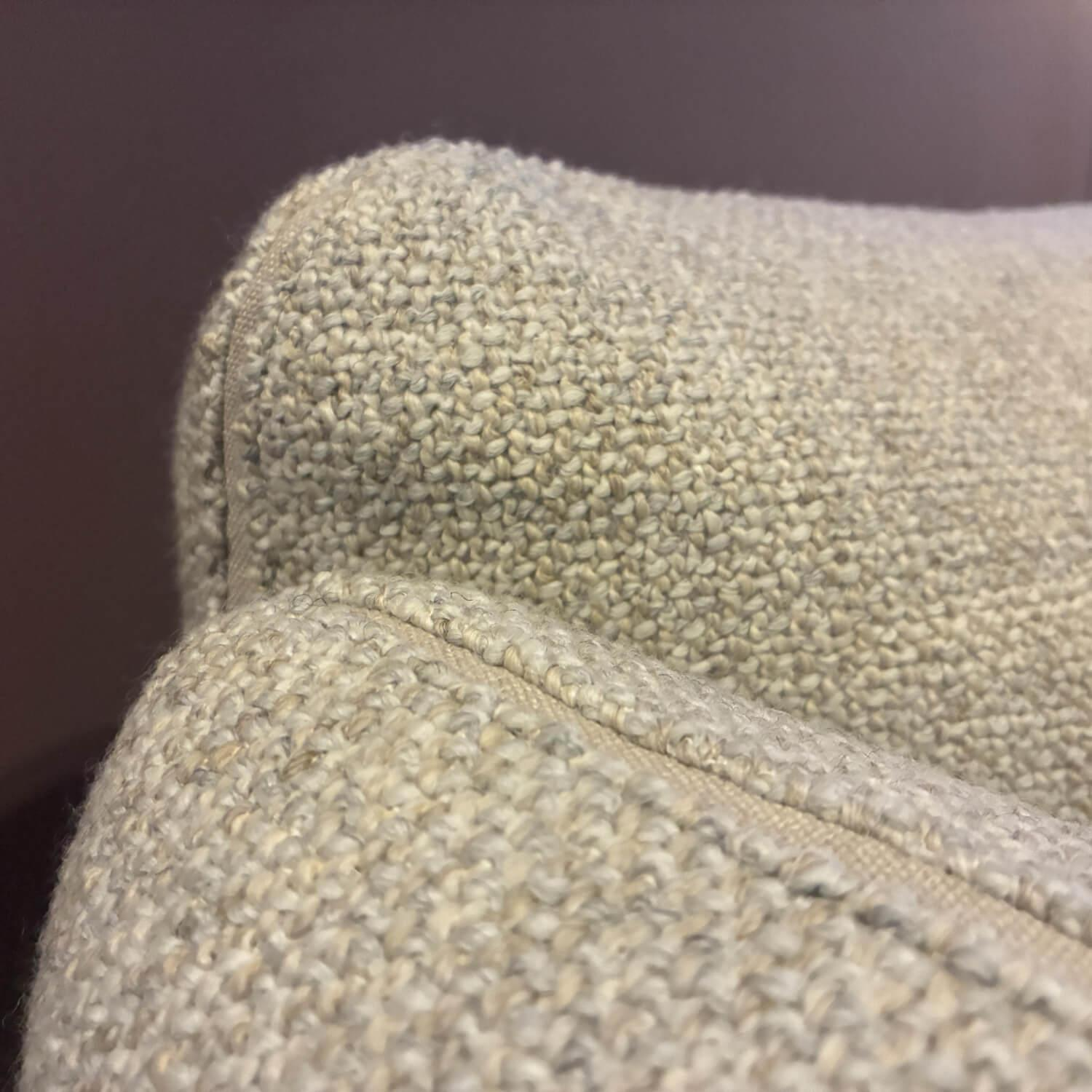 COR - Sofa Jalis Stoff 8251 Natur Beige Nahtband Stoff 5090 Sand mit 2 Kissen - 6