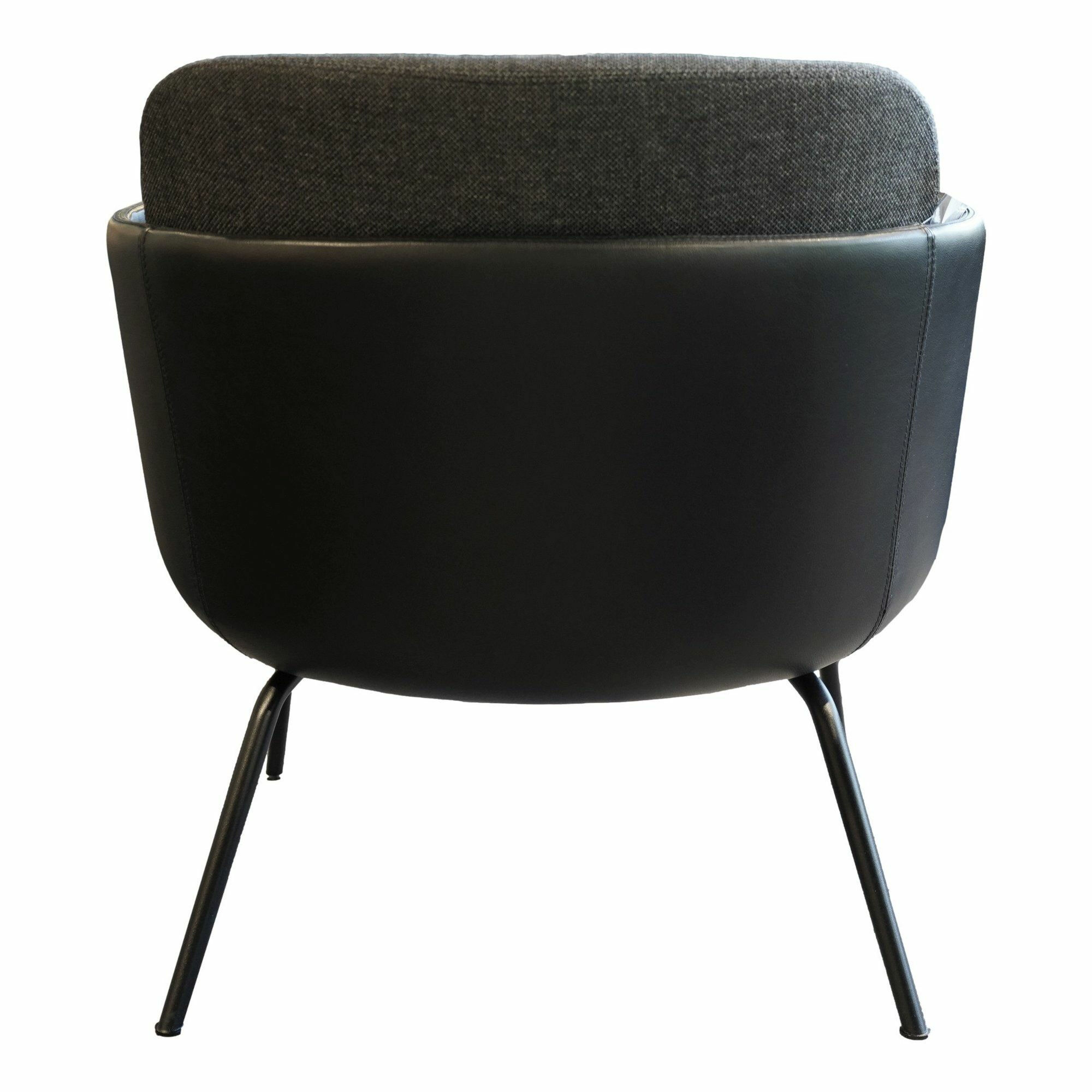 Wittmann - Sessel Merwyn Lounge 29613 Bezug Innen Stoff Hagen Graphit Bezug Außen Schwarz Keder Wie Armlehnen Metallfüsse Schwarz Grau Pulverbeschichtet - 6