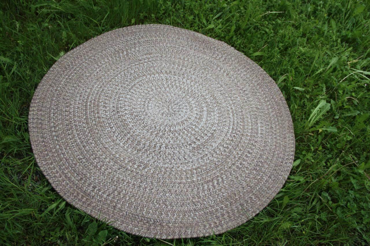 Gloster - Outdoor Teppich Rug  Geflochtenes Sunbrella Acryl Ombre Hazel Grau - 3