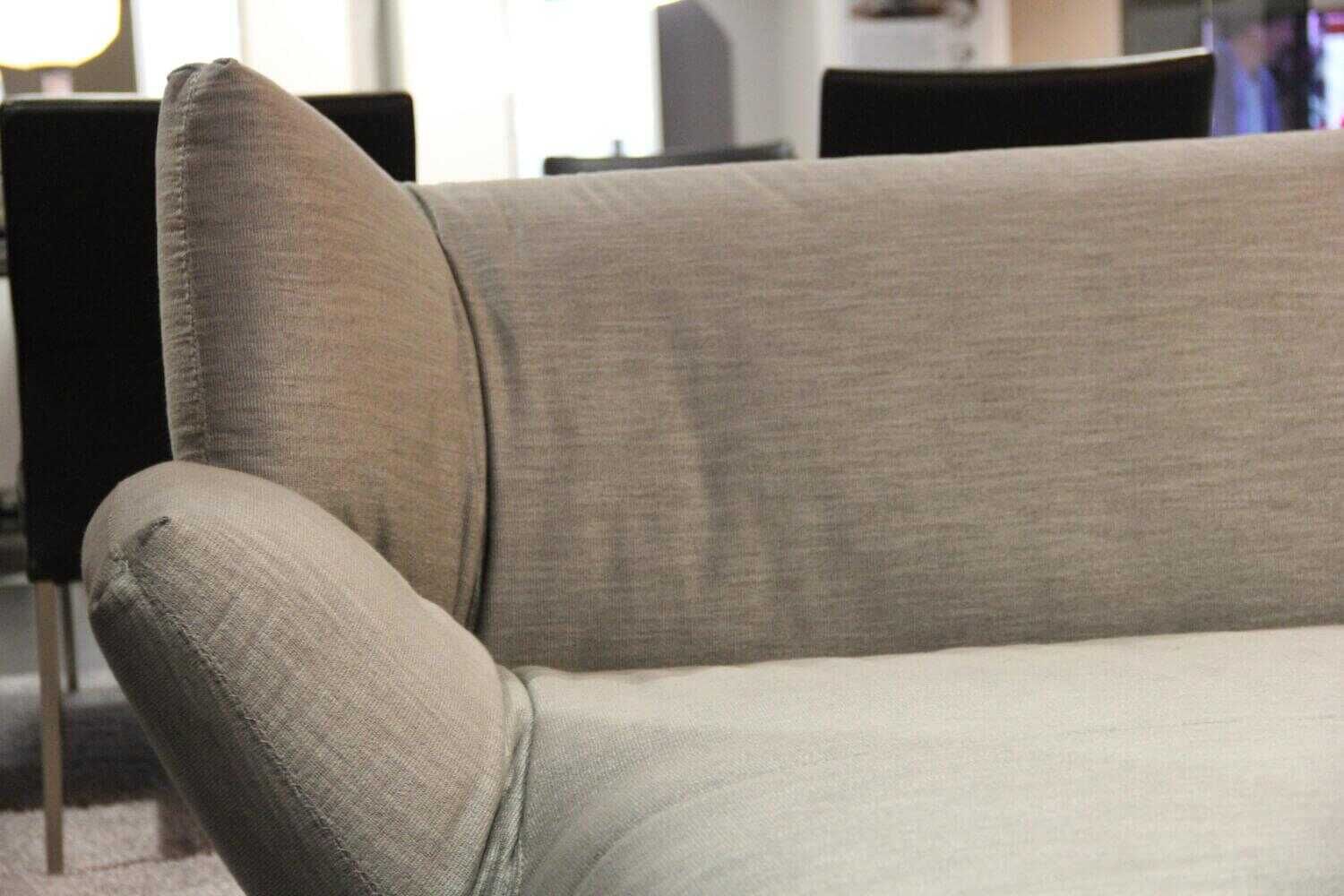 Leolux - Ecksofa Devon Stoff 23185 Fay 85 Surf Grau Grün Fuß Epoxy Granit Matt - 4