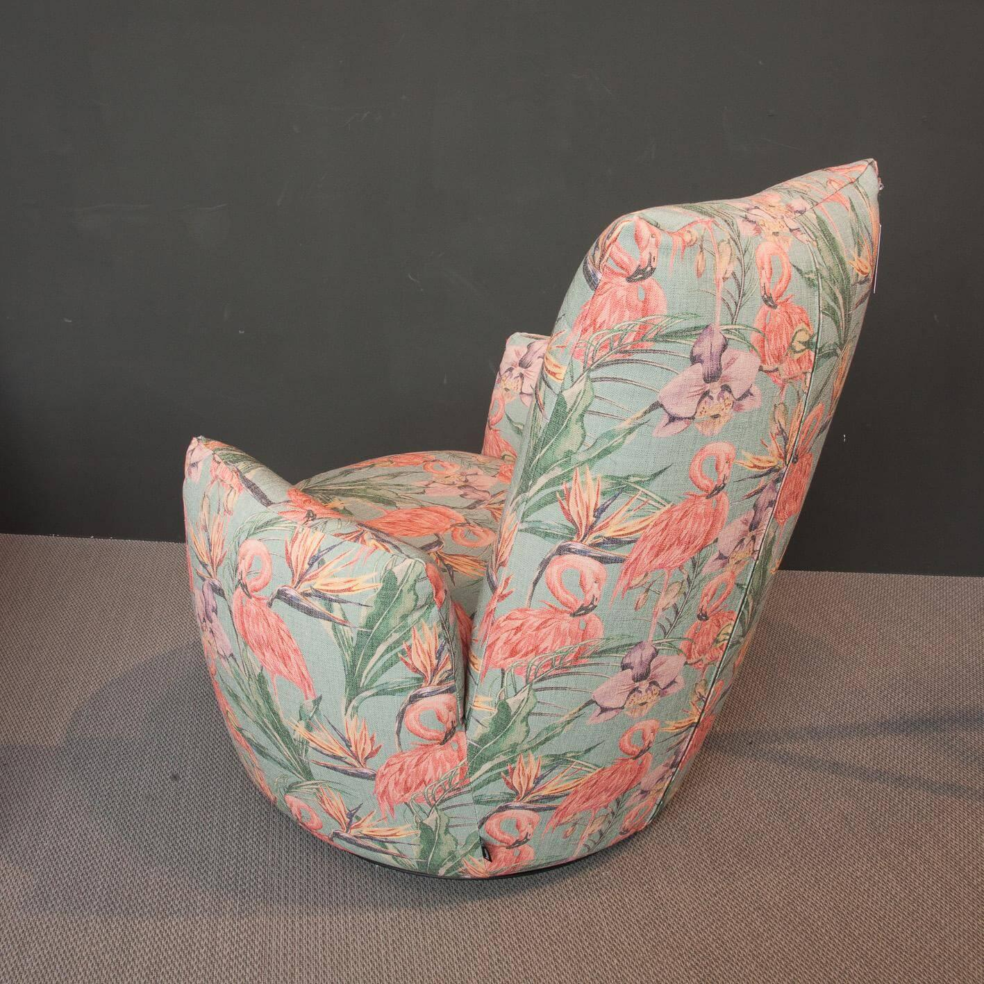Bullfrog - Sessel Blobb Drehbar Bezug Flamingo Jade 1111/11 Mit Schaukelfunktion - 4