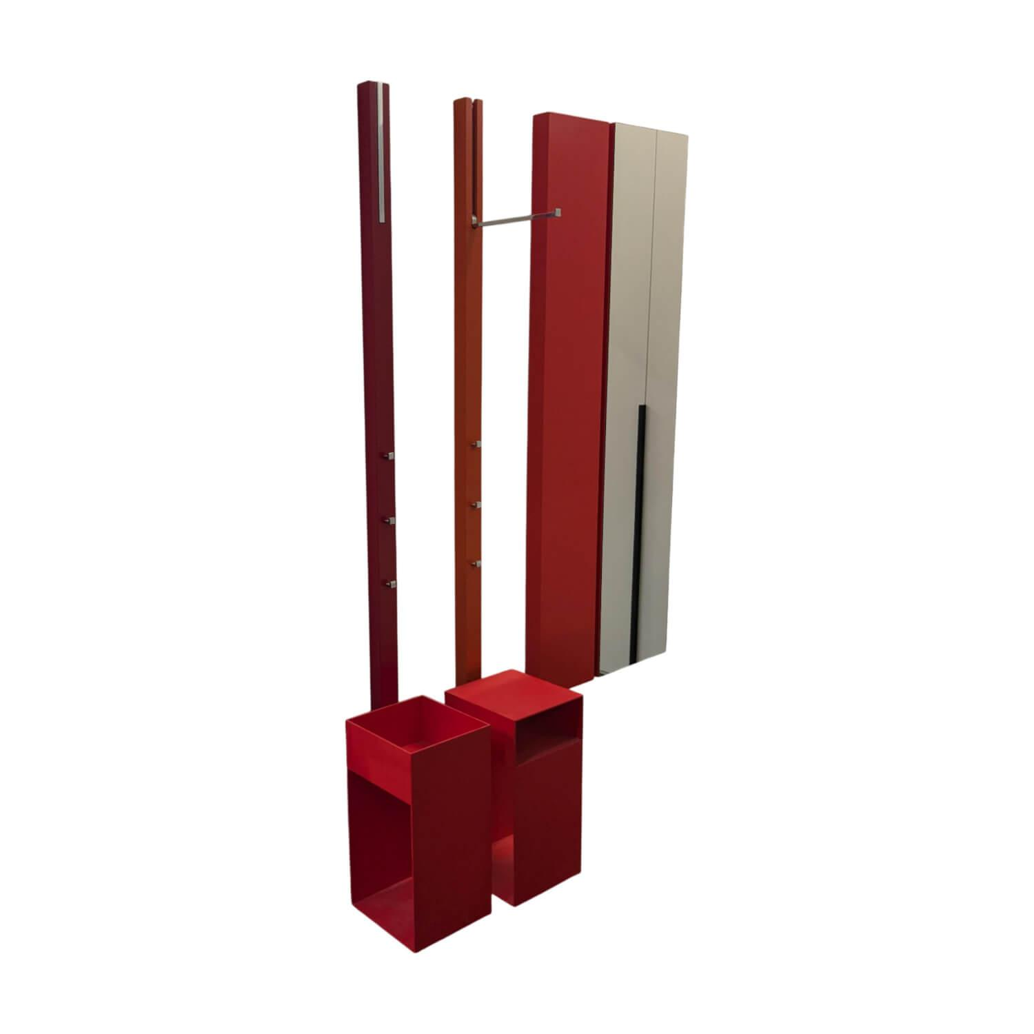 Garderobe Flip&Match Metall Koralle Rot Schönbuch - Garderobe Flip&Match Metall Koralle Rot - 1