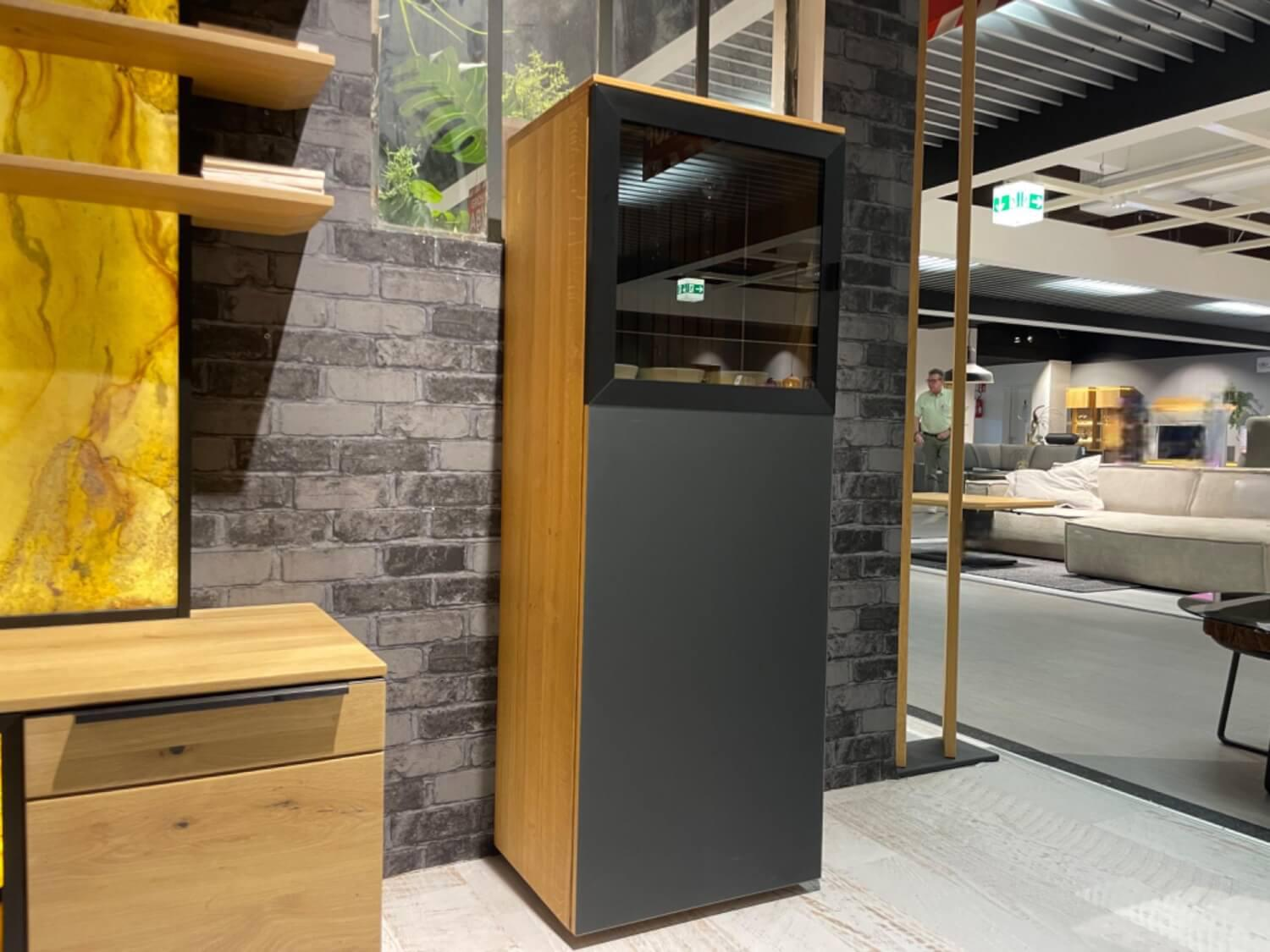WK Wohnen - Highboard WK 490 Baristo 180180 Asteiche Massiv Natur 2502 Belassen Geölt Mit LED Beleuchtung - 6
