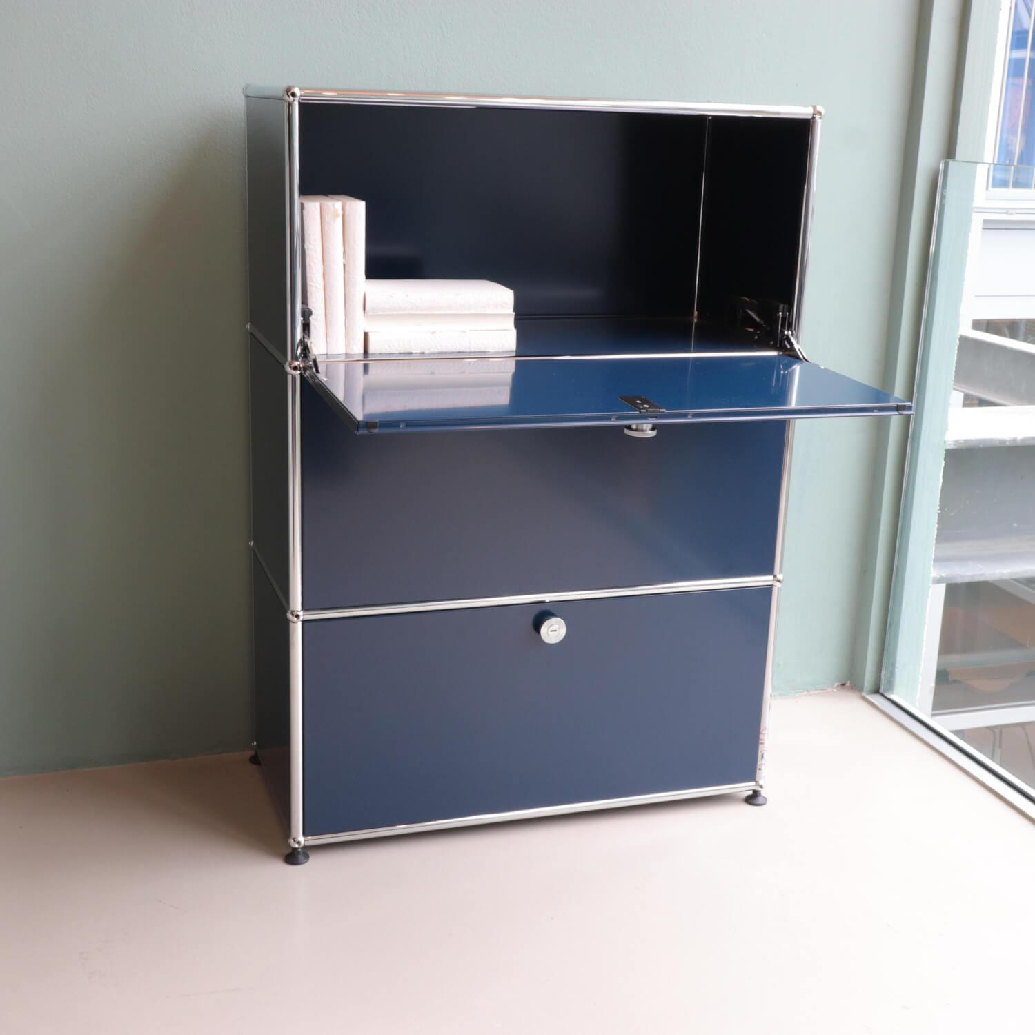 USM Haller - Home Office Regal Stahlblau - 5