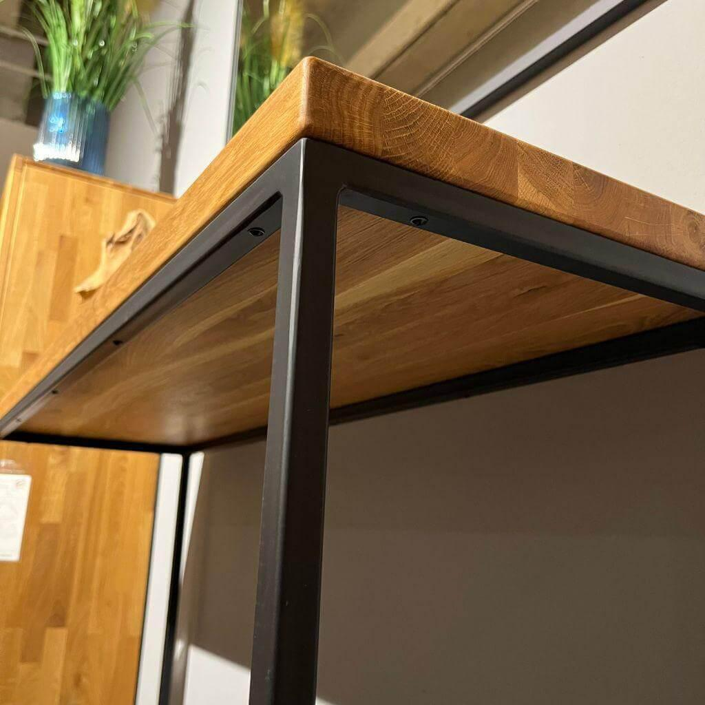 Natura - Konsole Farmingdale Oberfläche Natur Eiche Geölt Gestell Metall Schwarz - 3