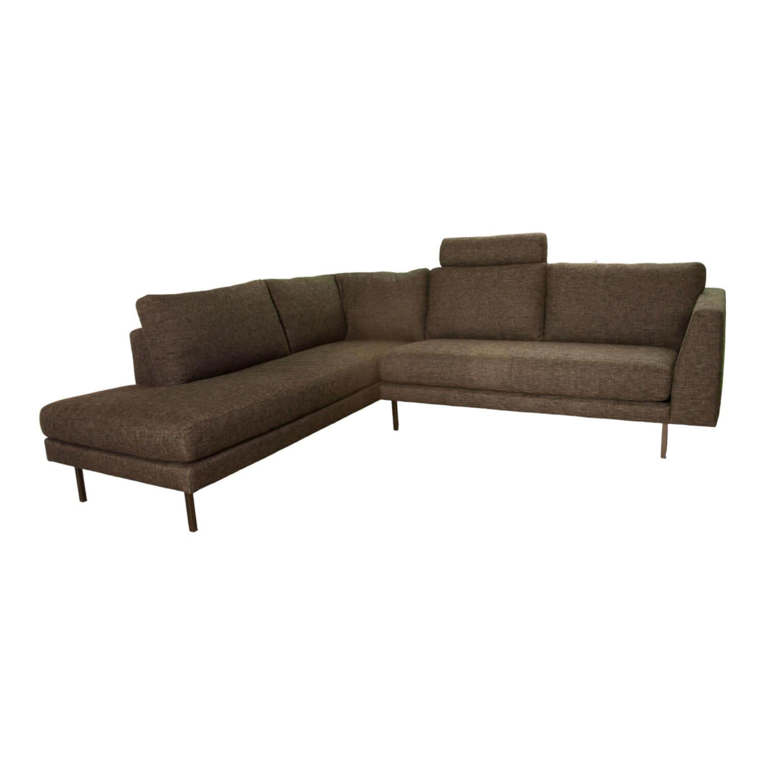 Eigene Herstellung - Unlimited Sofa Unlimited 6 Bezug Stoff Troy 134/99 Dunkel Grau Fuß Metall Schwarz - 1