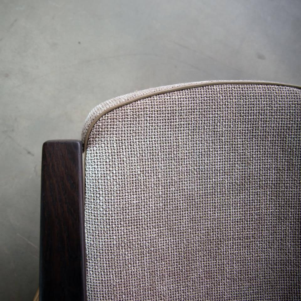 Jori - Sessel Lagom Stoff Axil 003 Beige Sand Keder Leder Lipano Taupe Grau Gestell Eiche Geflammt - 5