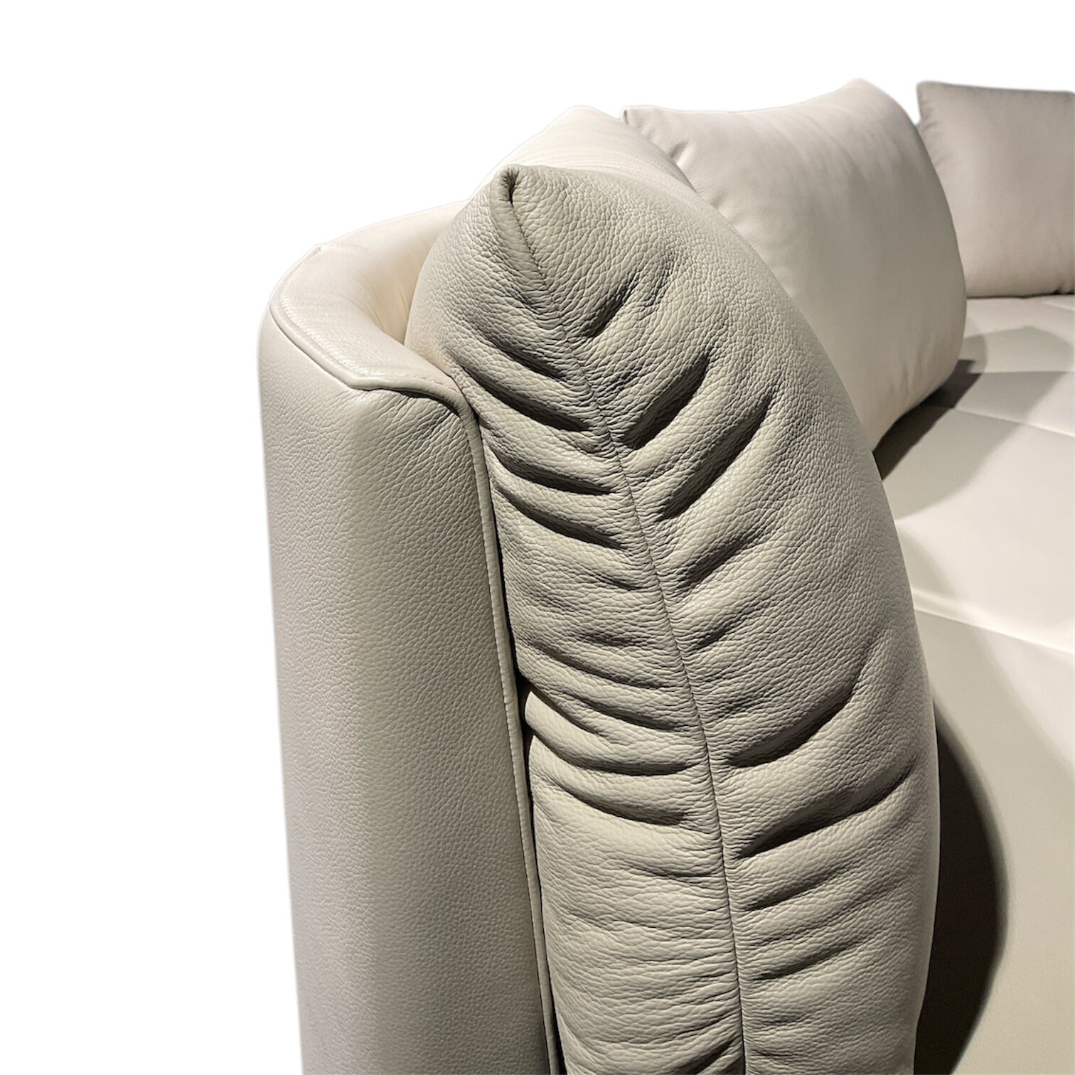 De Sede - Sofa Island DS 167 30 Leder Select Kit 15 Beige Gestell Edelstahl Poliert - 3