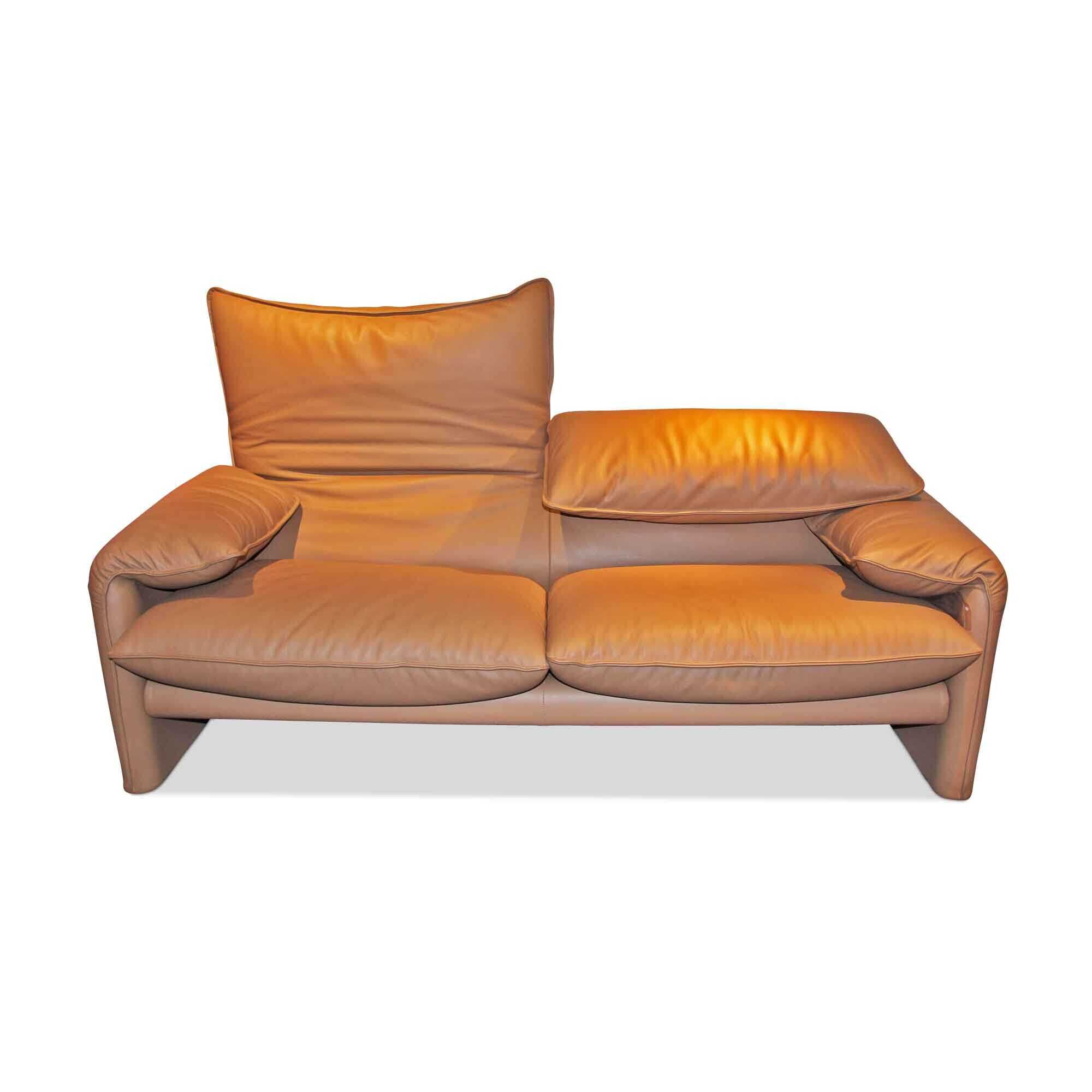Cassina - Sofa Maralunga Leder Braun - 2