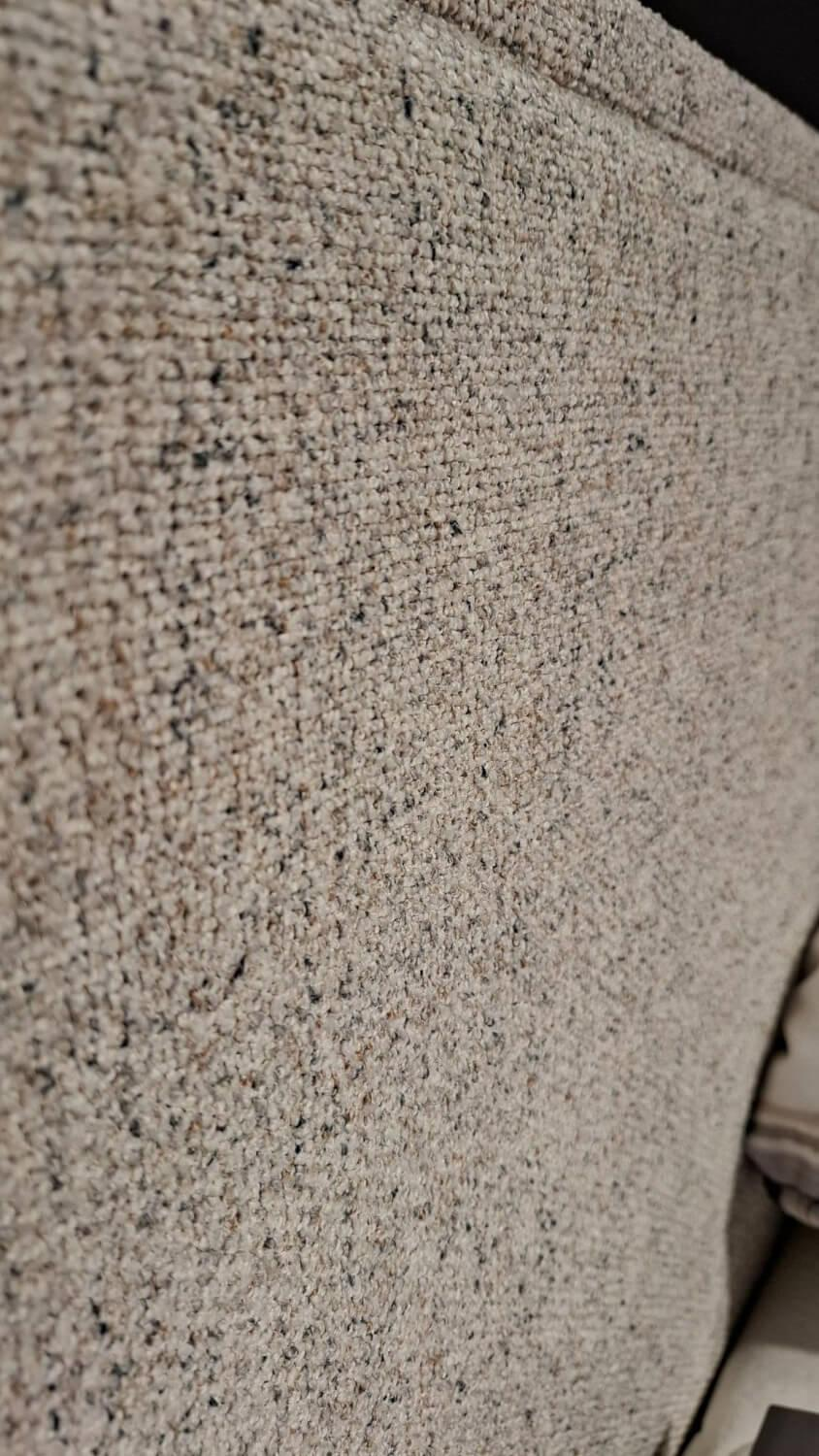 Global - Polsterbett Carmen Stoff Hevre Beige Füße Holz Eichenfarbig Inklusive Lattenrahmen ohne Matratzen - 2