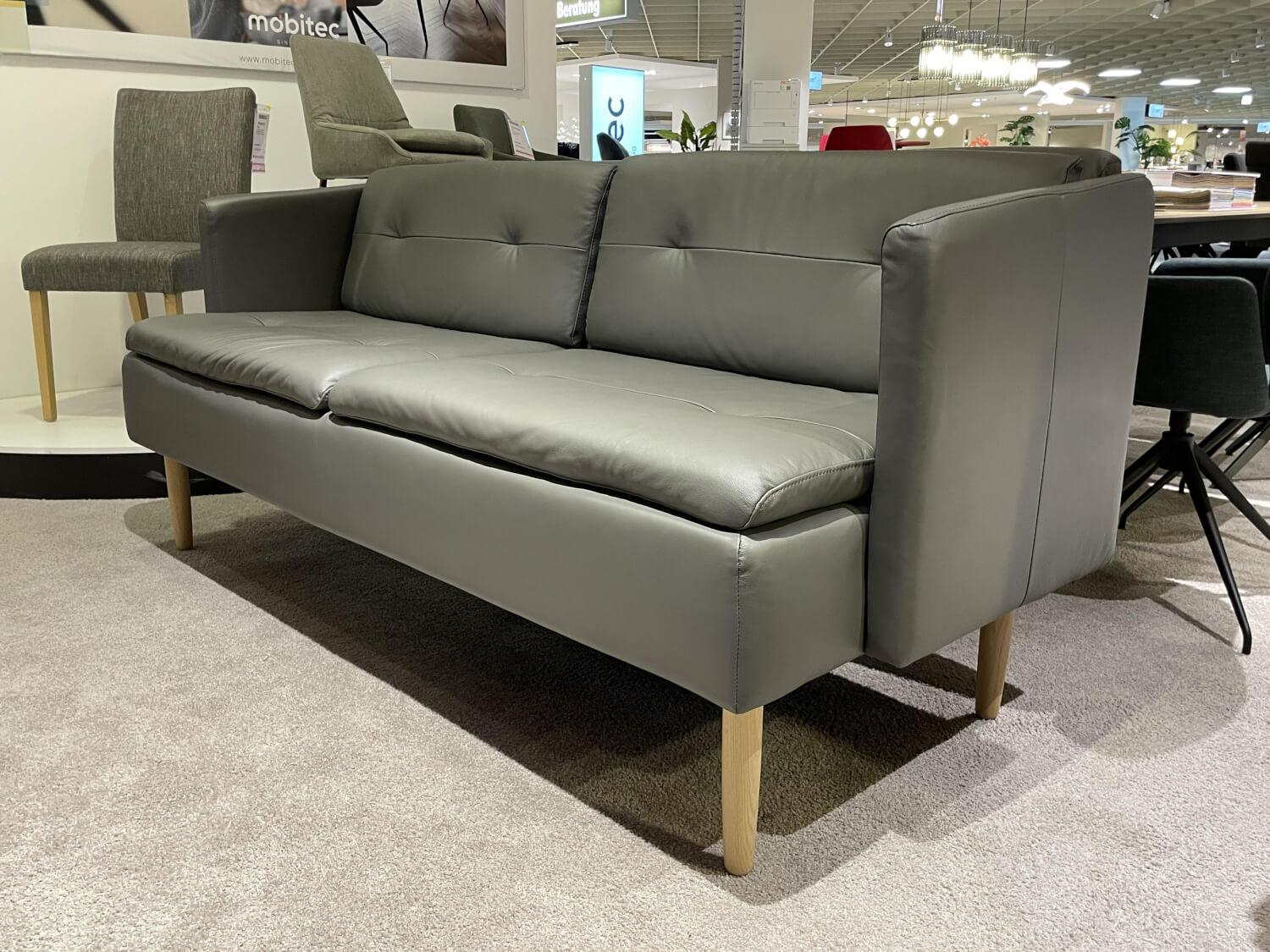 Stressless - Sofa 3-Sitzer Lime Leder Paloma Metal Grey Gestell 33 Natural - 7