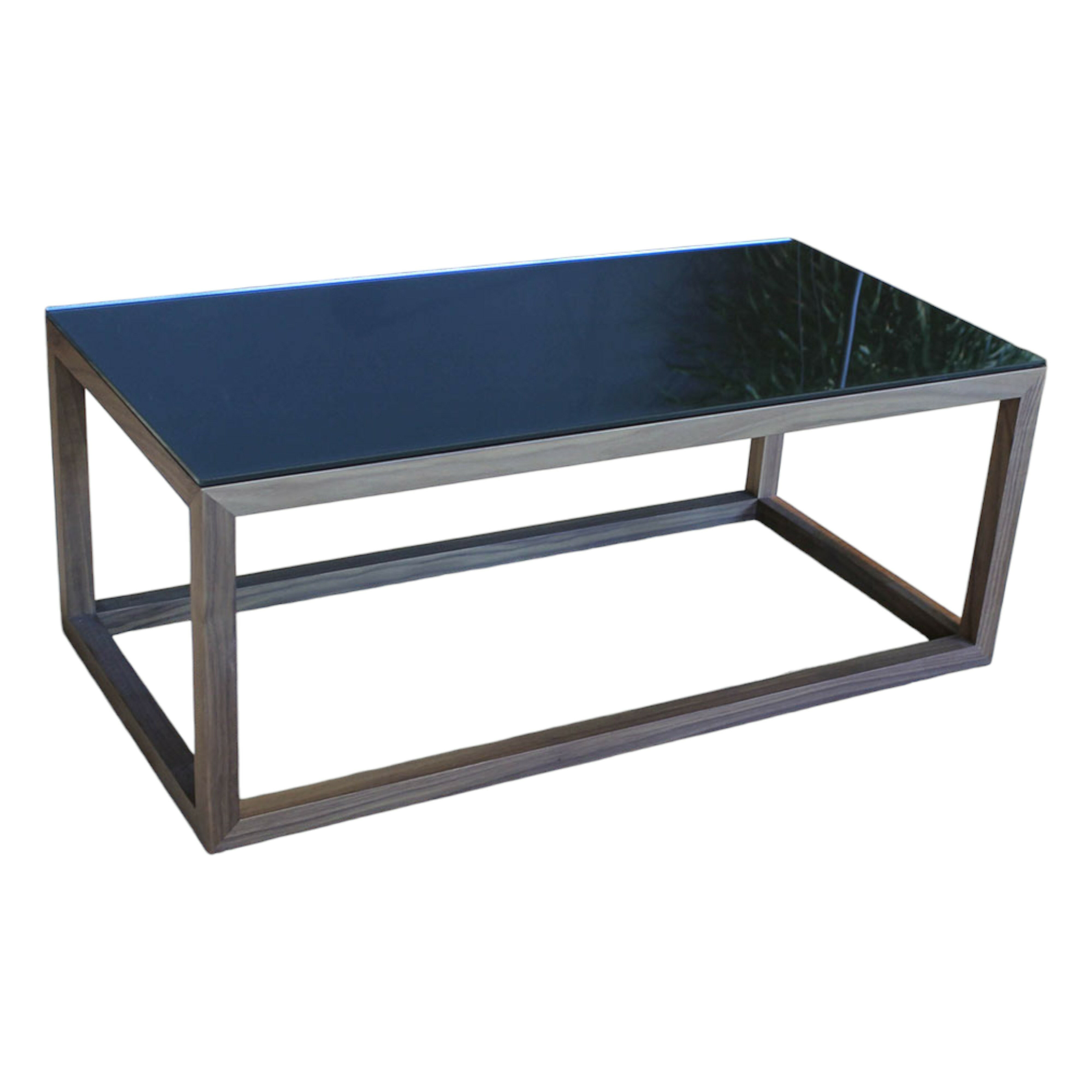 Cassina - Couchtisch 261 Note Nussbaum Kaffee Braunmit Spiegelglas - 1