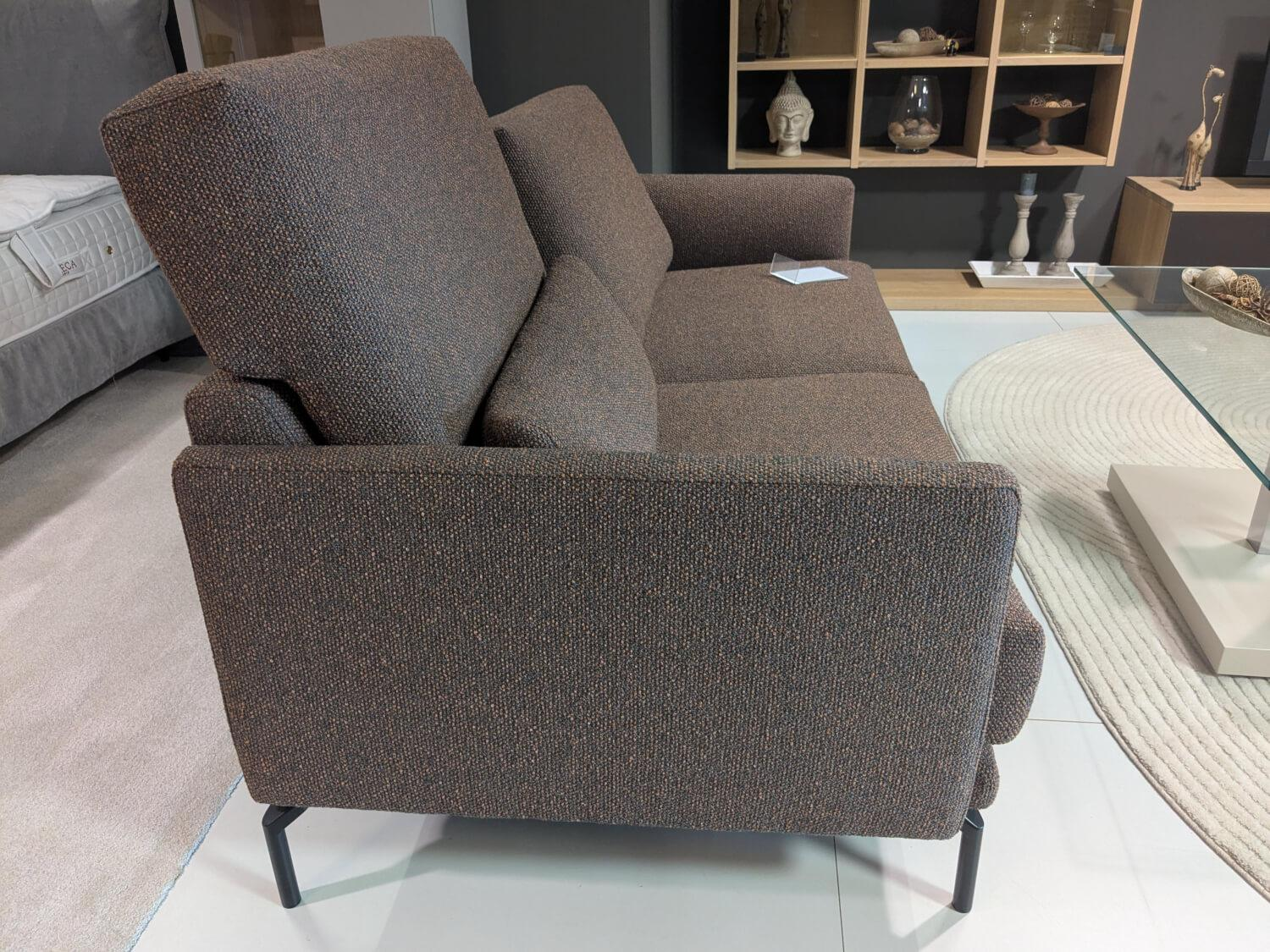 WK Wohnen - Garnitur Göteborg WK 593 Stoff 41 82 Ocker Braun Gestell Schwarz - 5