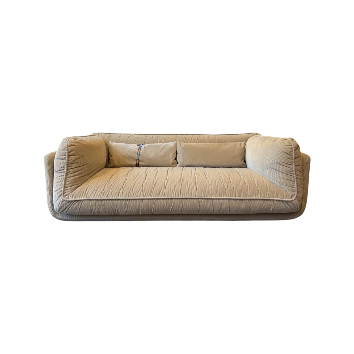 Leolux - Sofa Lunetta Stoff 5 Spazio 37 Beige Füße Aluminium Poliert Inklusive Pocket Leder Ceras Brindle Beige - 1
