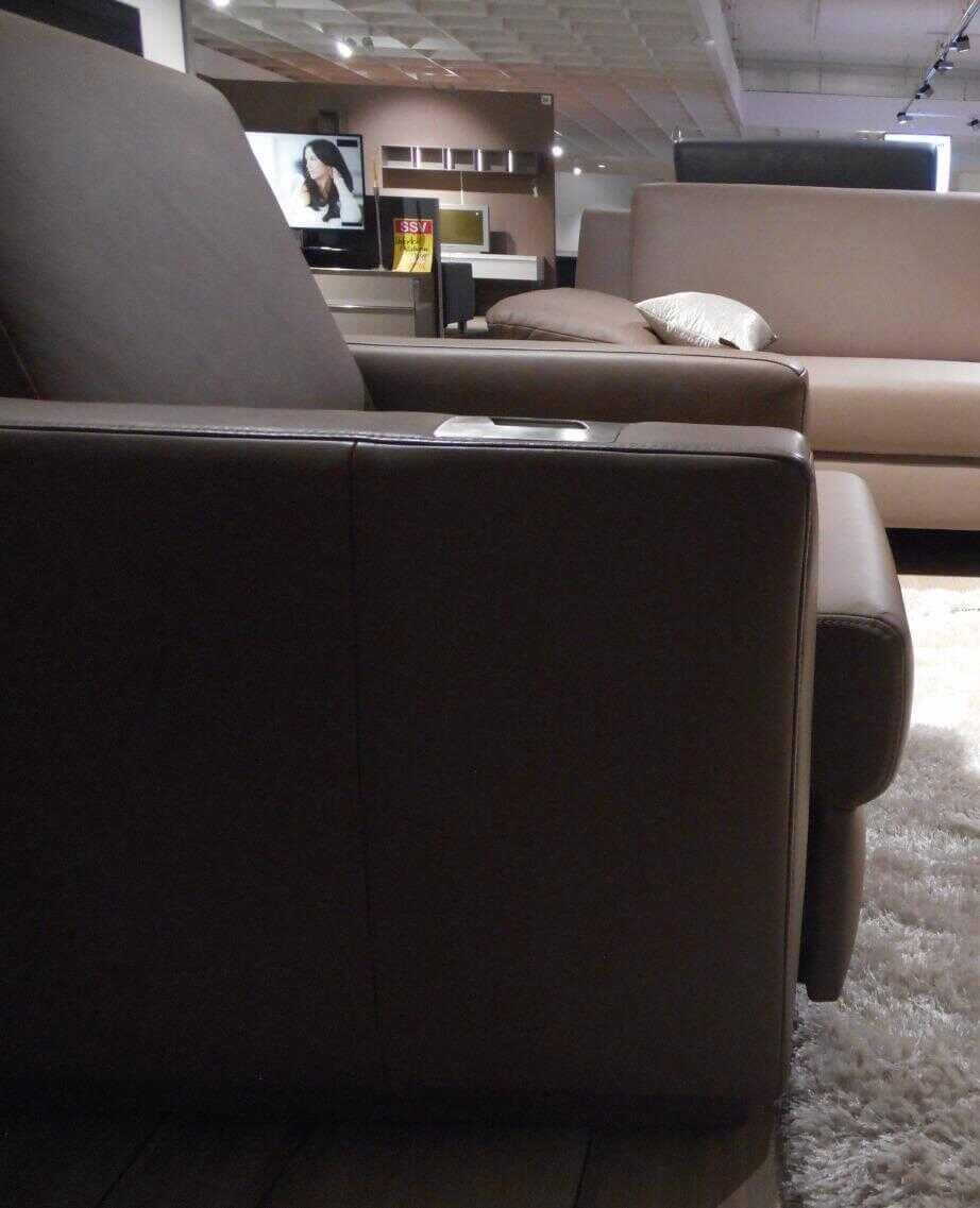 E. Schillig - Sessel Selection Plus 010 Leder Braun elektrisch verstellbare Rückenlehne - 11