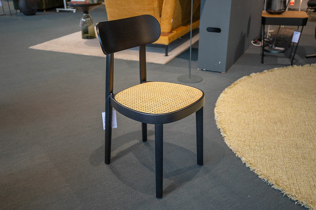 Thonet - 4er-Set Stuhlgruppe 118 Rohrgeflecht Buche Gebeizt Schwarz - 7