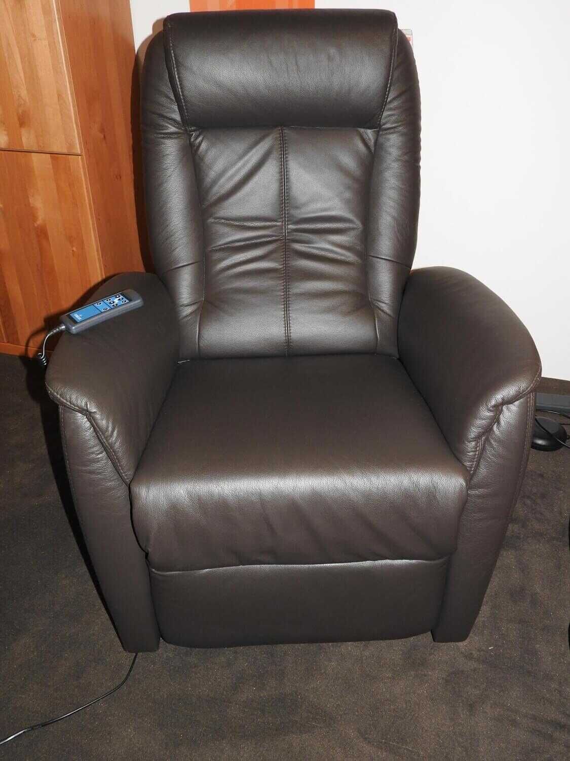 himolla - Sessel 9107-XL Leder 71 Torro Braun mit 3-motoriger Verstellung - 3